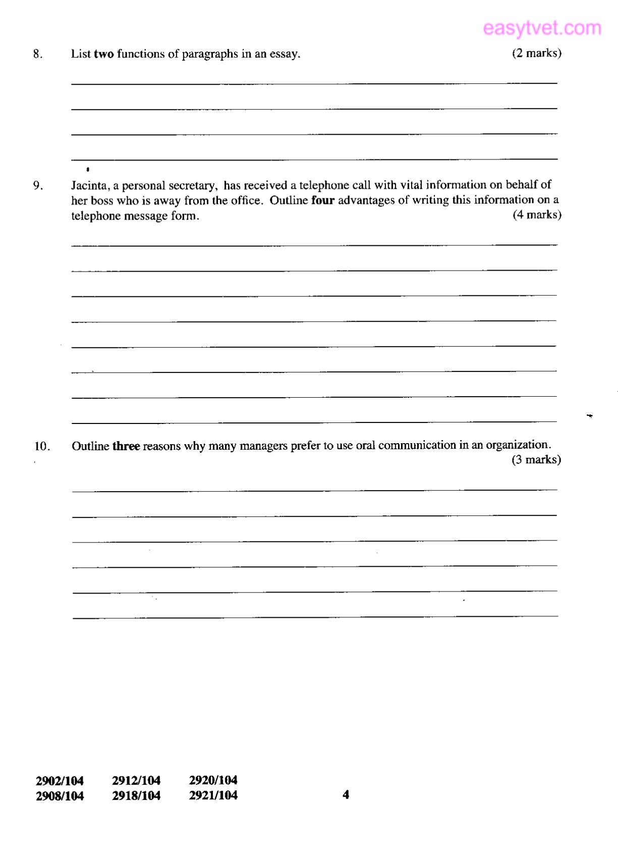 Diploma in Information Communication Technology (2015) — page 4 of 6