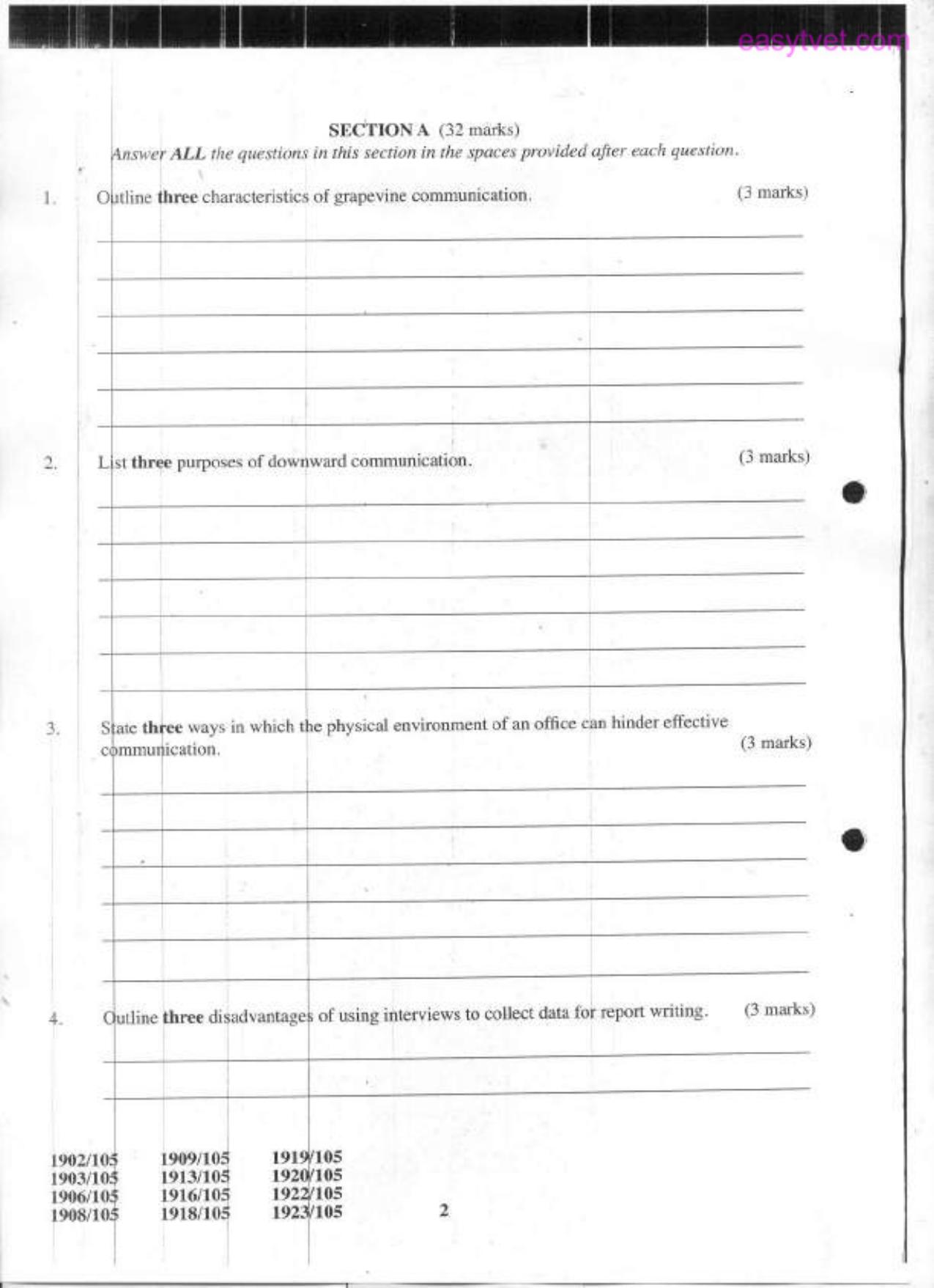 Uraft Certificate in Information Communication Technology (2015) — page 2 of 7