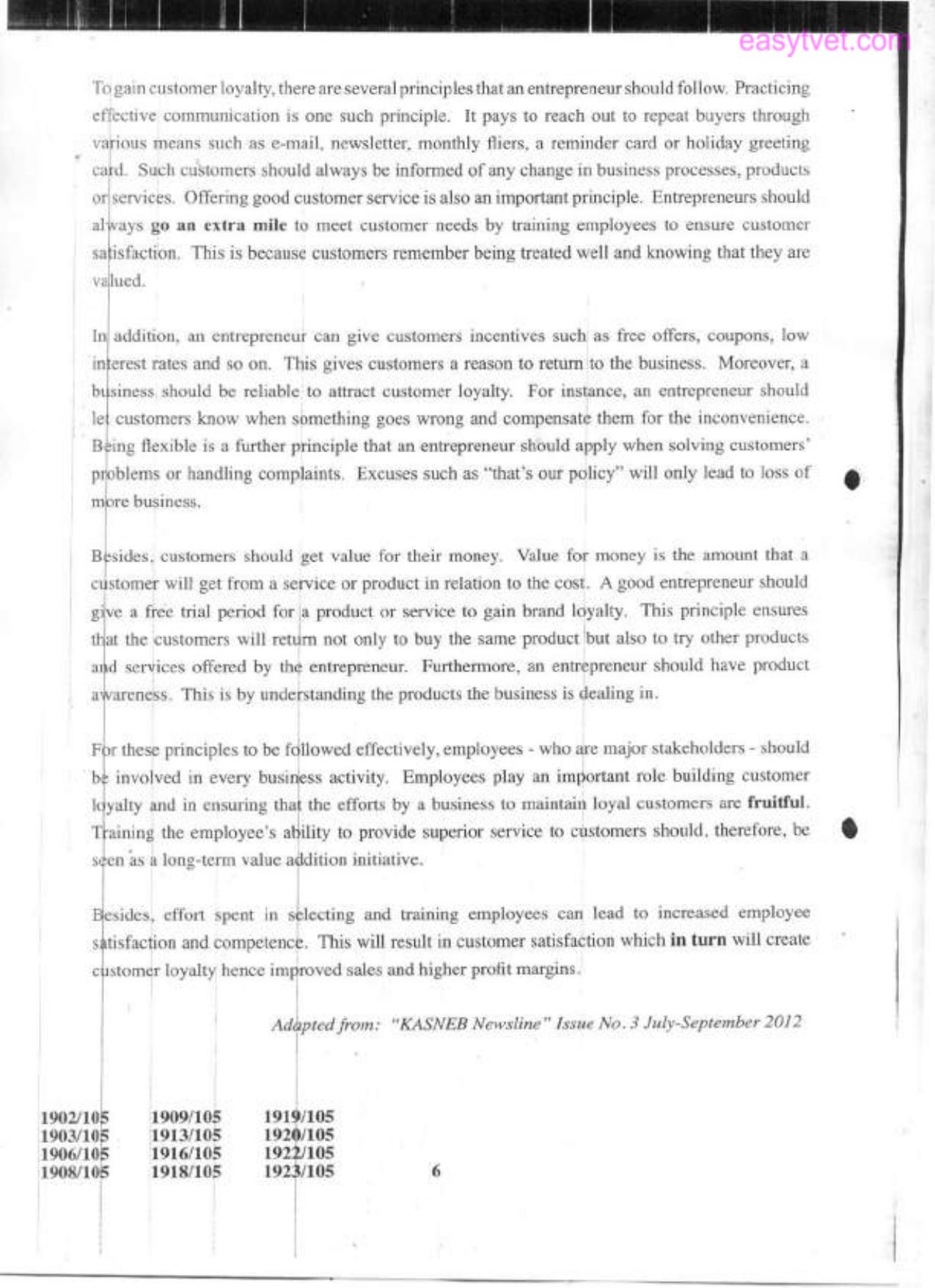 Uraft Certificate in Information Communication Technology (2015) — page 6 of 7