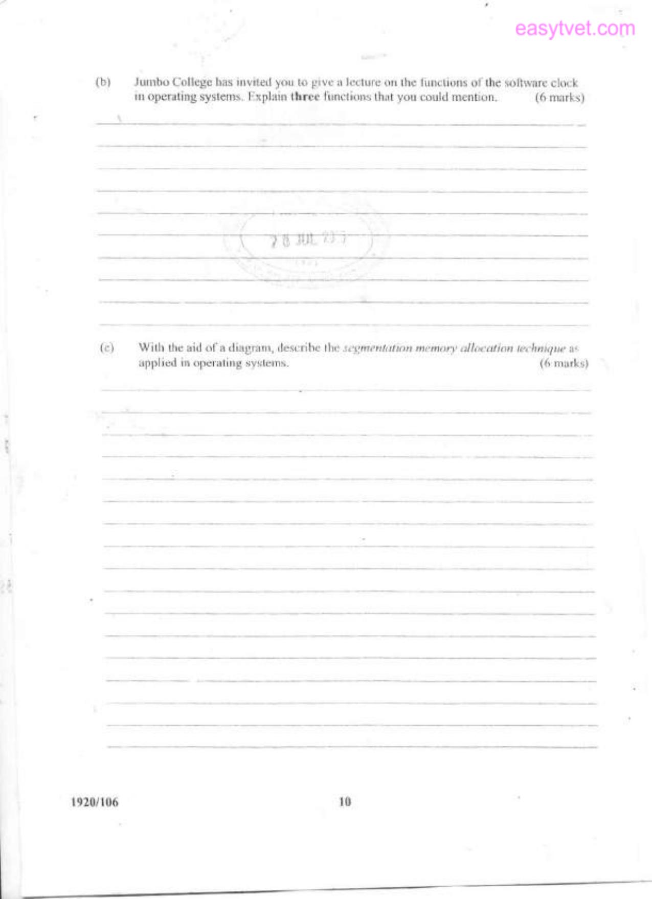 Operating Systems — page 10 of 10