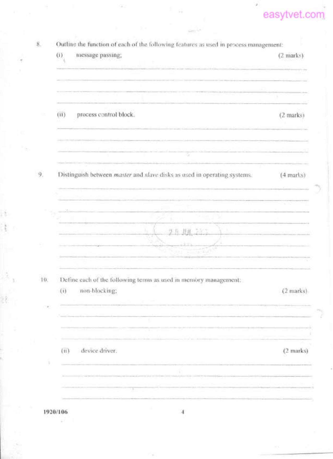 Operating Systems — page 4 of 10