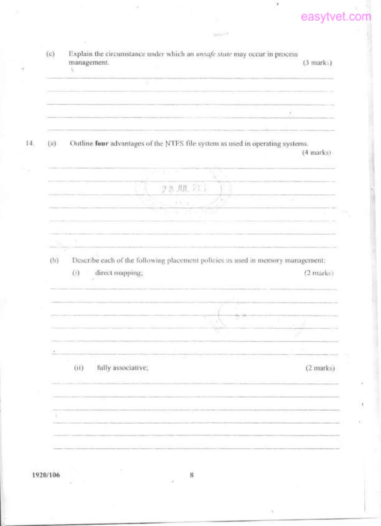 Operating Systems — page 8 of 10