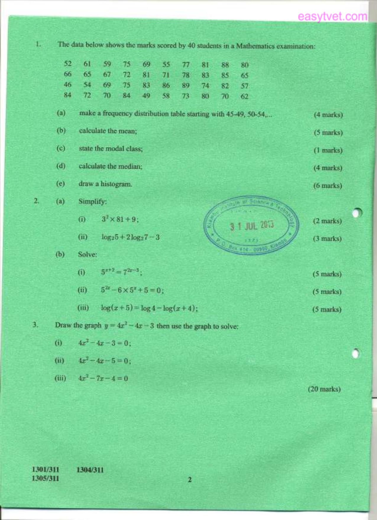 Craft Certificate in Carpentry (2015) — page 2 of 4