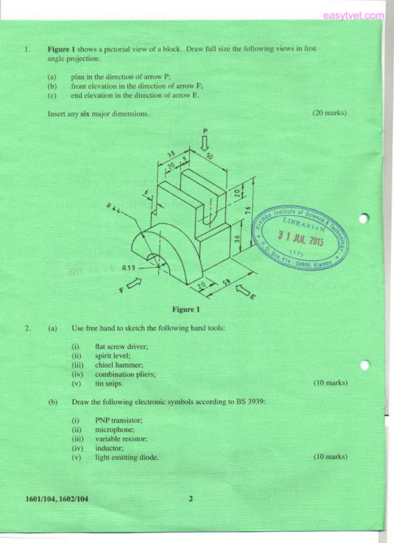 Technical Drawing I (2015) — page 2 of 7