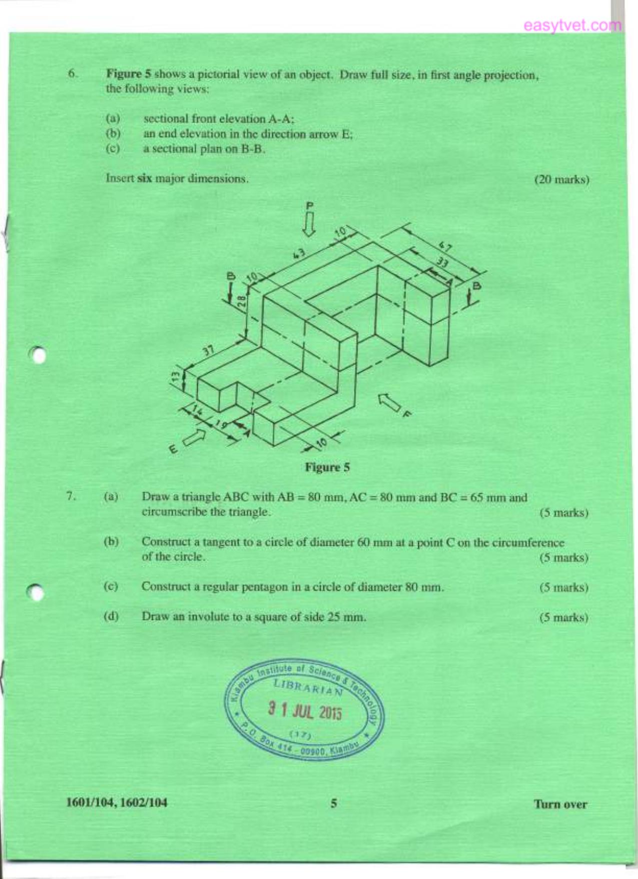 Technical Drawing I (2015) — page 5 of 7
