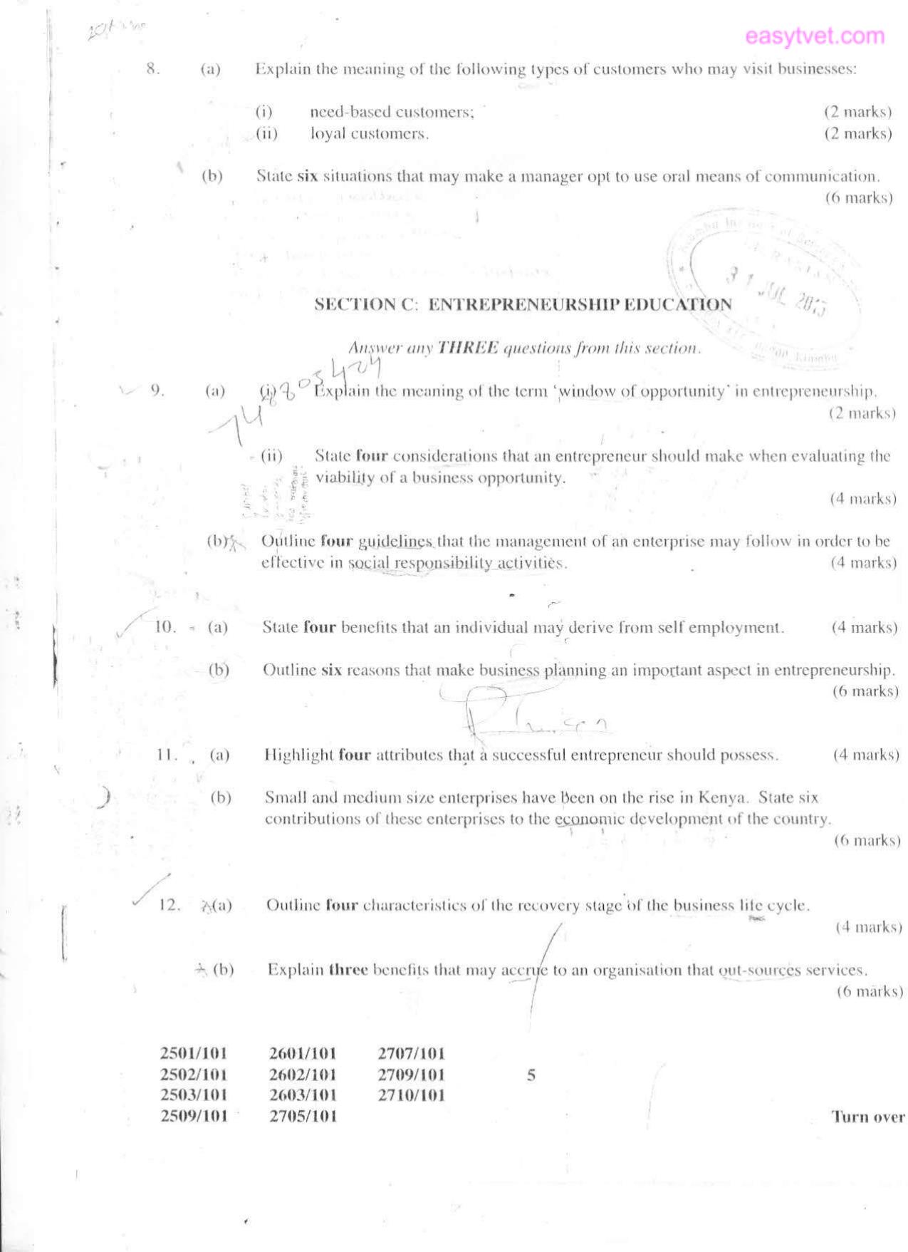 Information Communication Technology, Communication Skills and (2015) — page 5 of 5