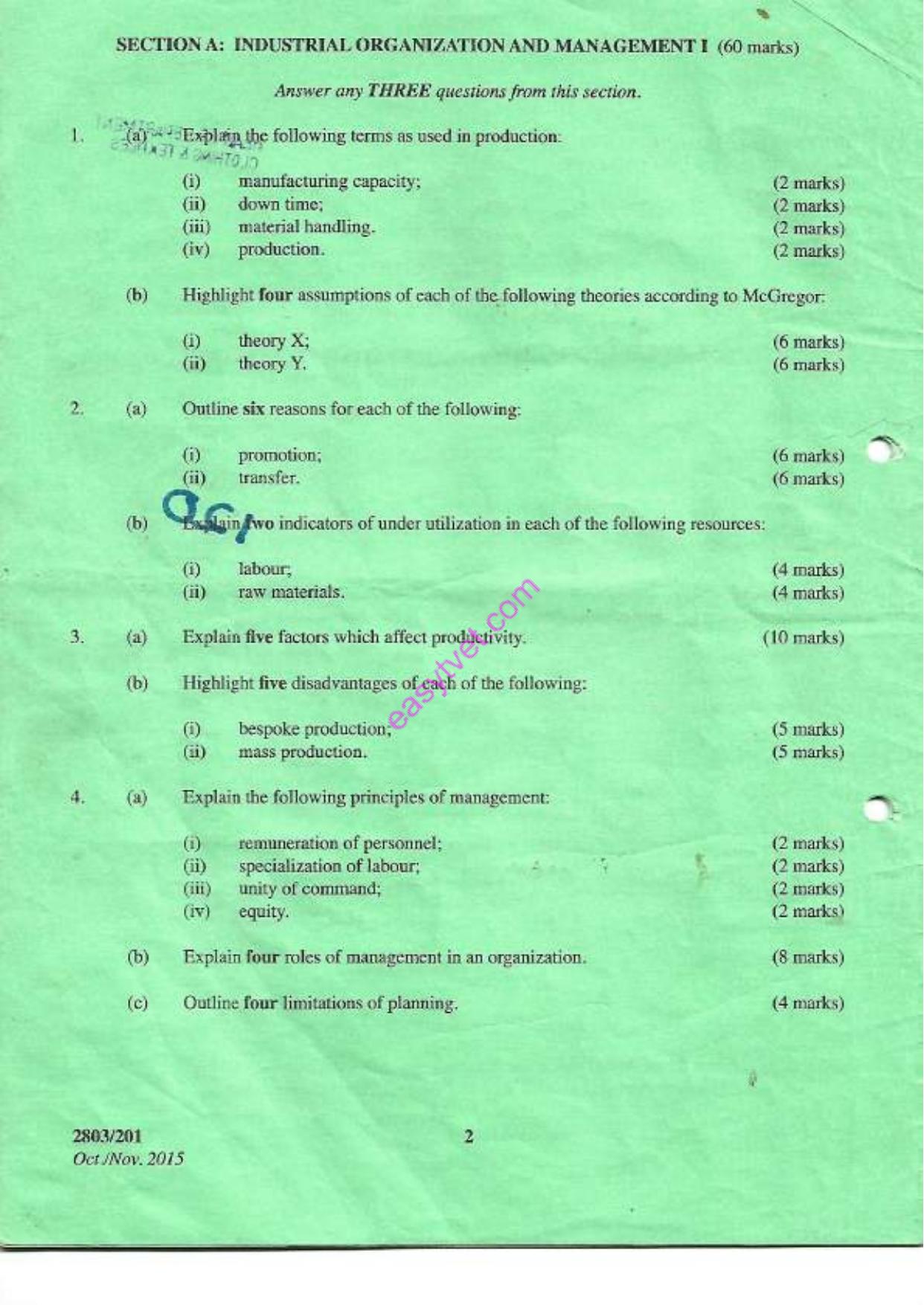 Industrial Organization, . Herd Texthes (2015) — page 2 of 3