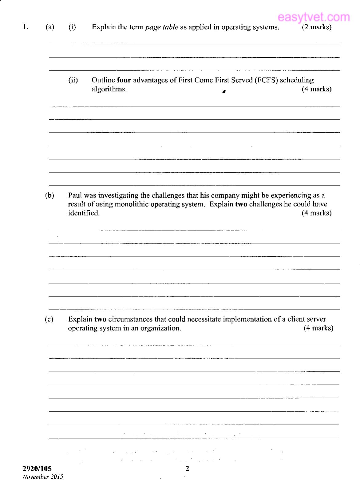 Operating Systems (2015) — page 2 of 12