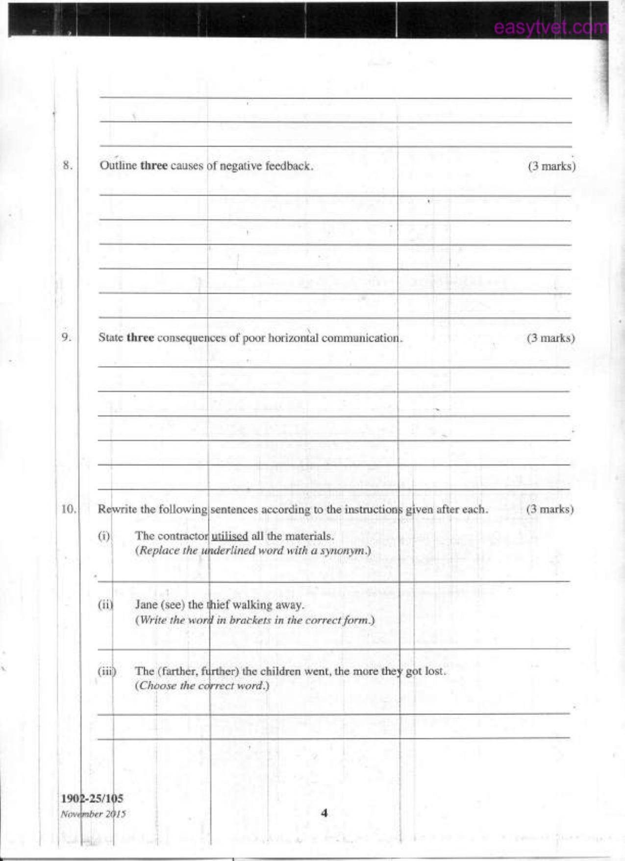 Craft Certificate in Information Communication Technology (2015) — page 4 of 6