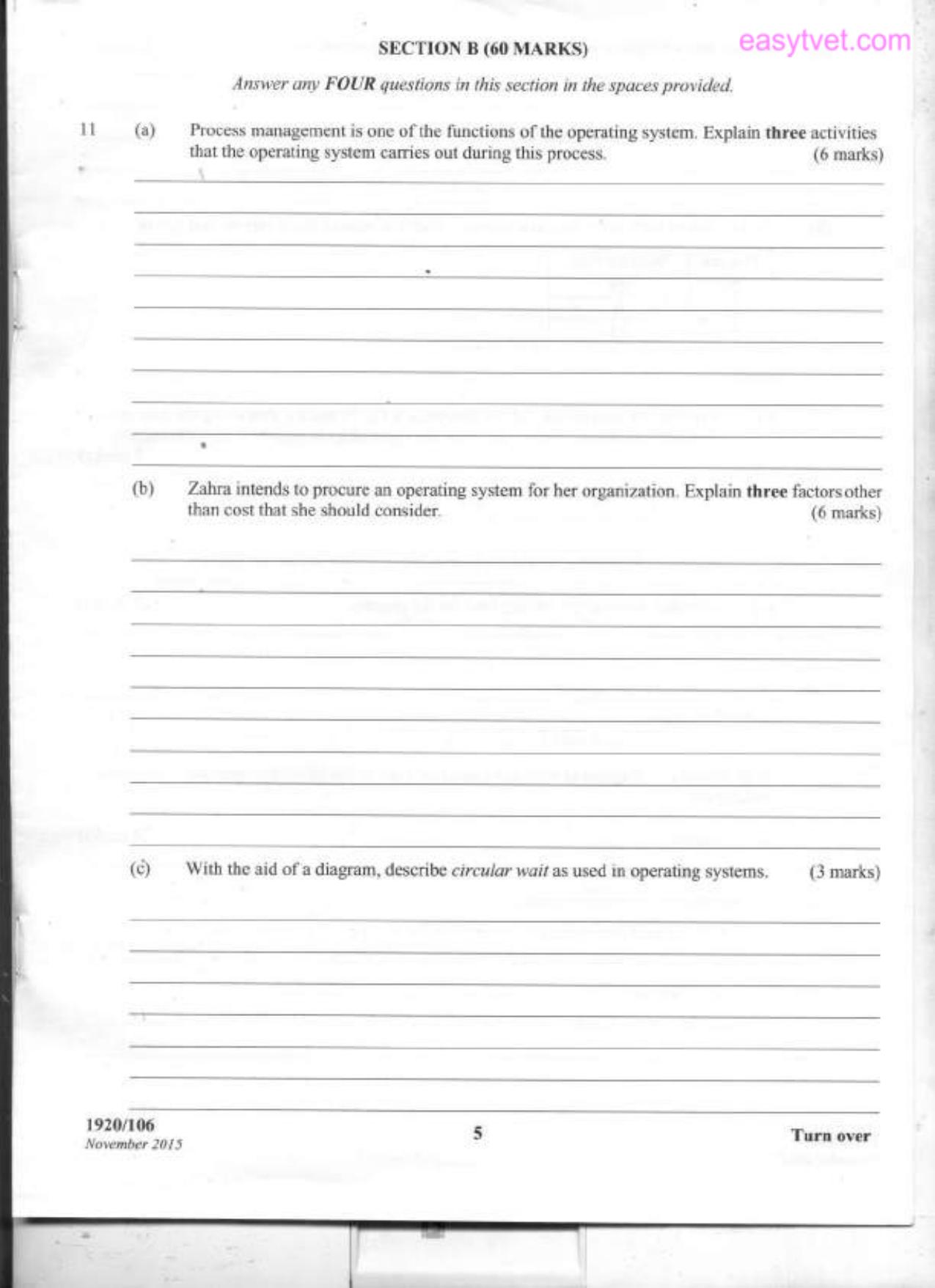 Ofperating Systems (2015) — page 5 of 12