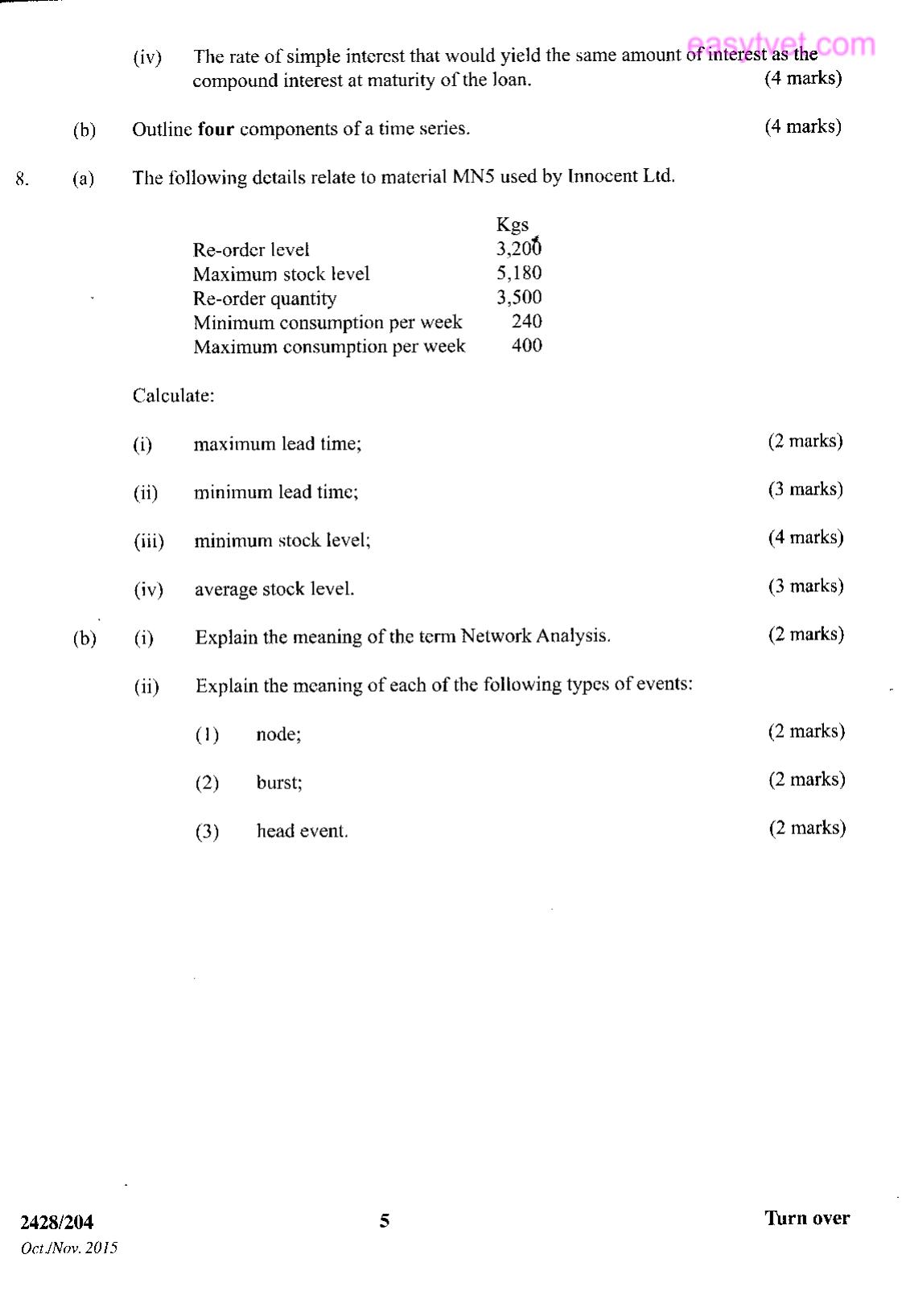 Statistics (2015) — page 5 of 5