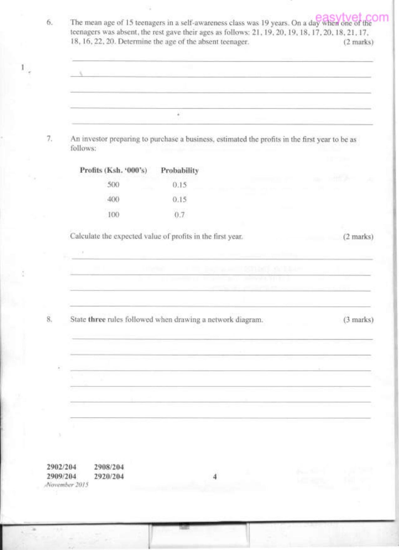 Diploma in Information Communication Technology (2015) — page 4 of 12