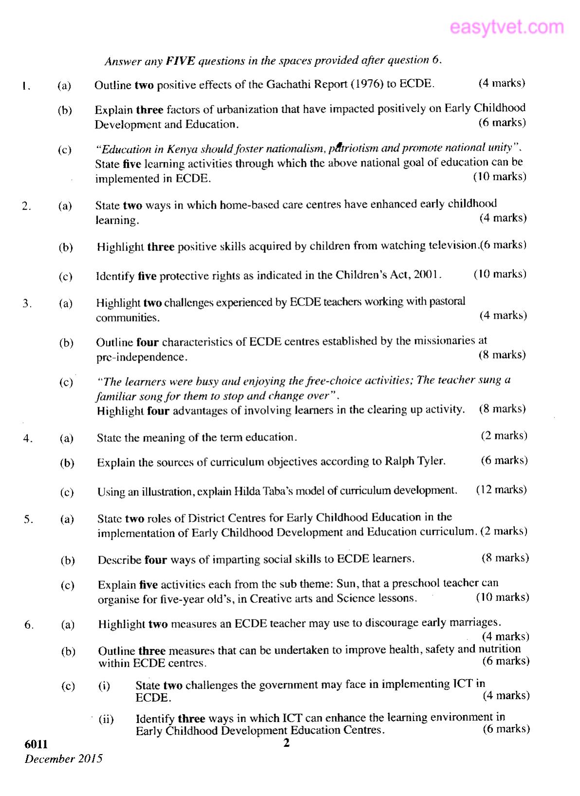 Foundations of Ecde and Curriculum Development (2015) — page 2 of 2