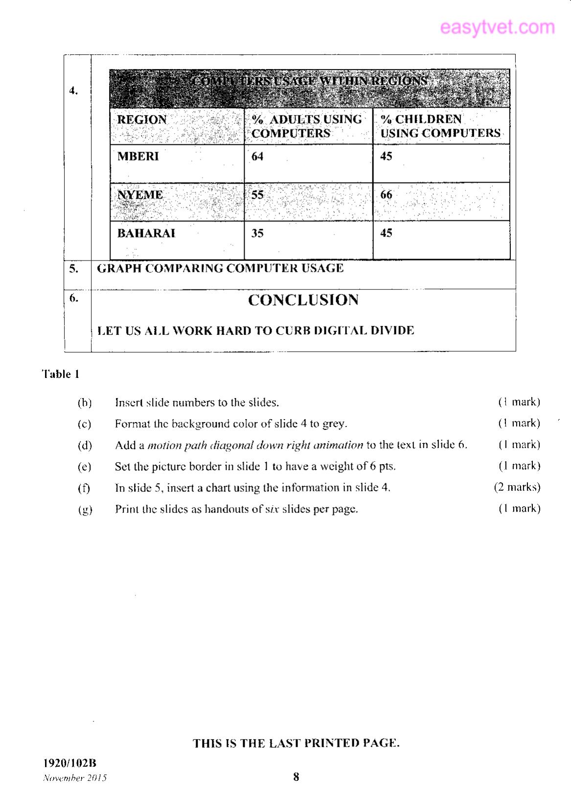 Computer Applications 1 (2015) — page 8 of 8