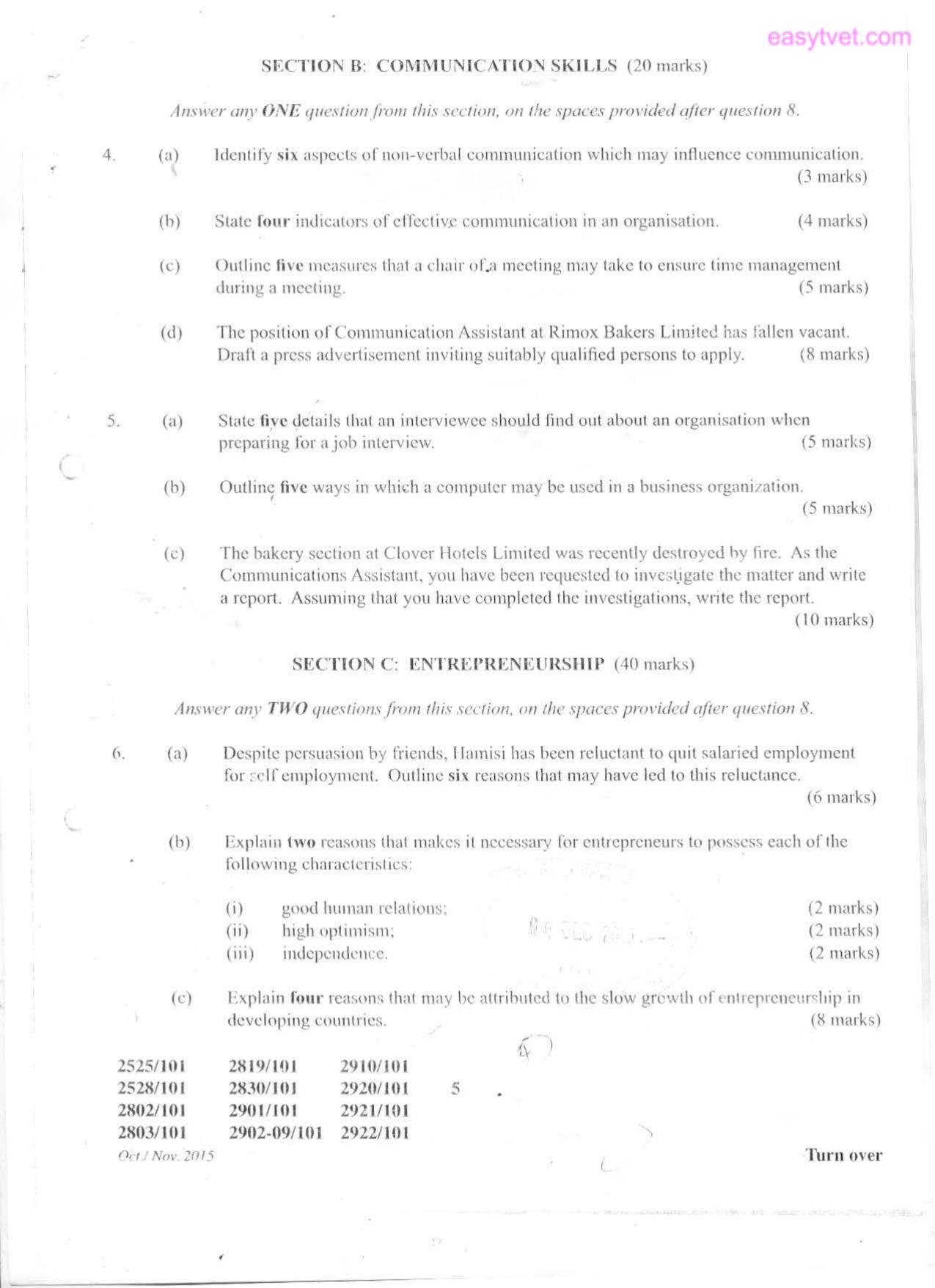 Diploma in Sustainable Agricuuture and Rural Development (2015) — page 5 of 6