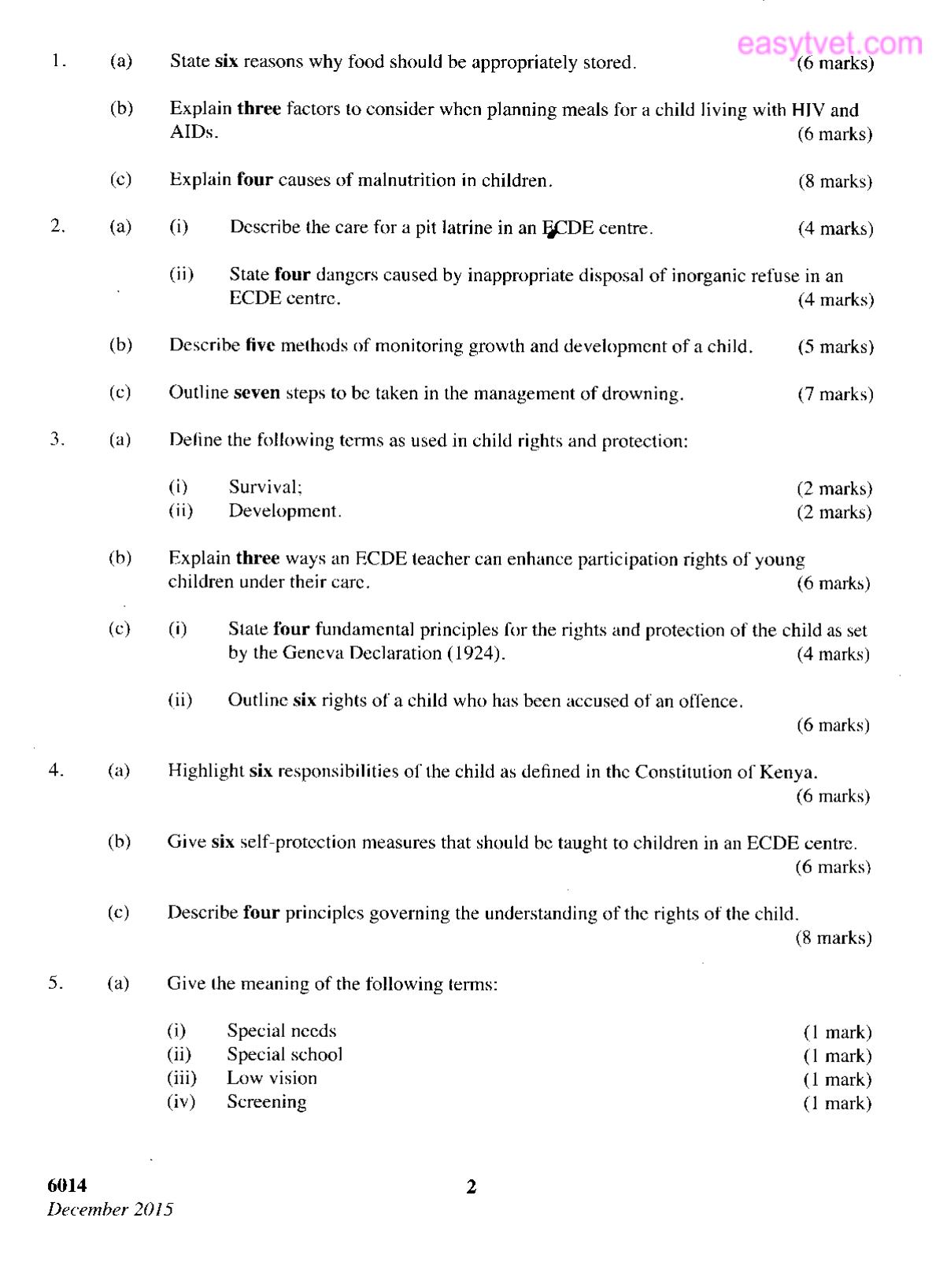 Health, Nutrition and Child Rights (2015) — page 2 of 3