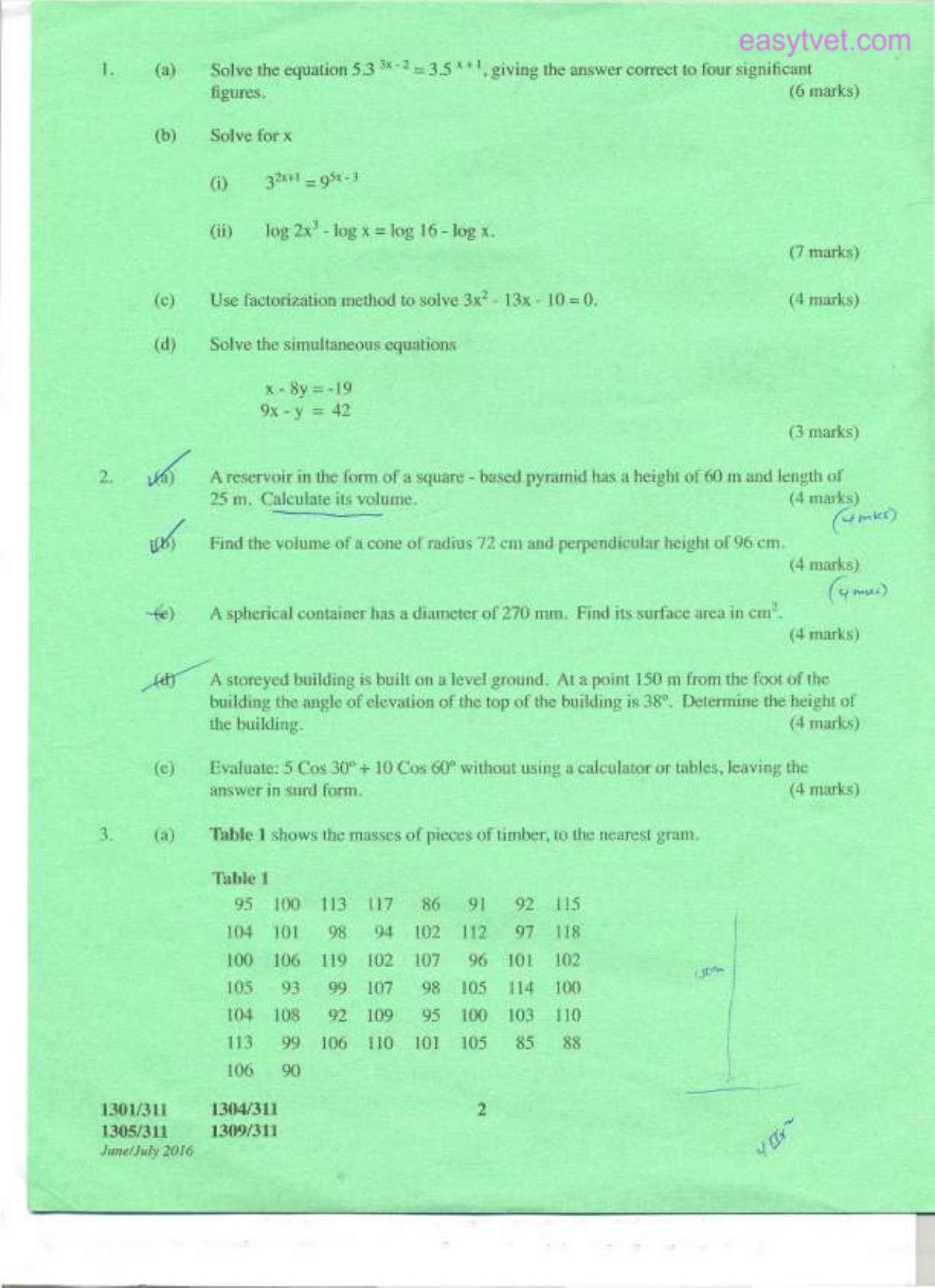 Mathematics (2016) — page 2 of 5