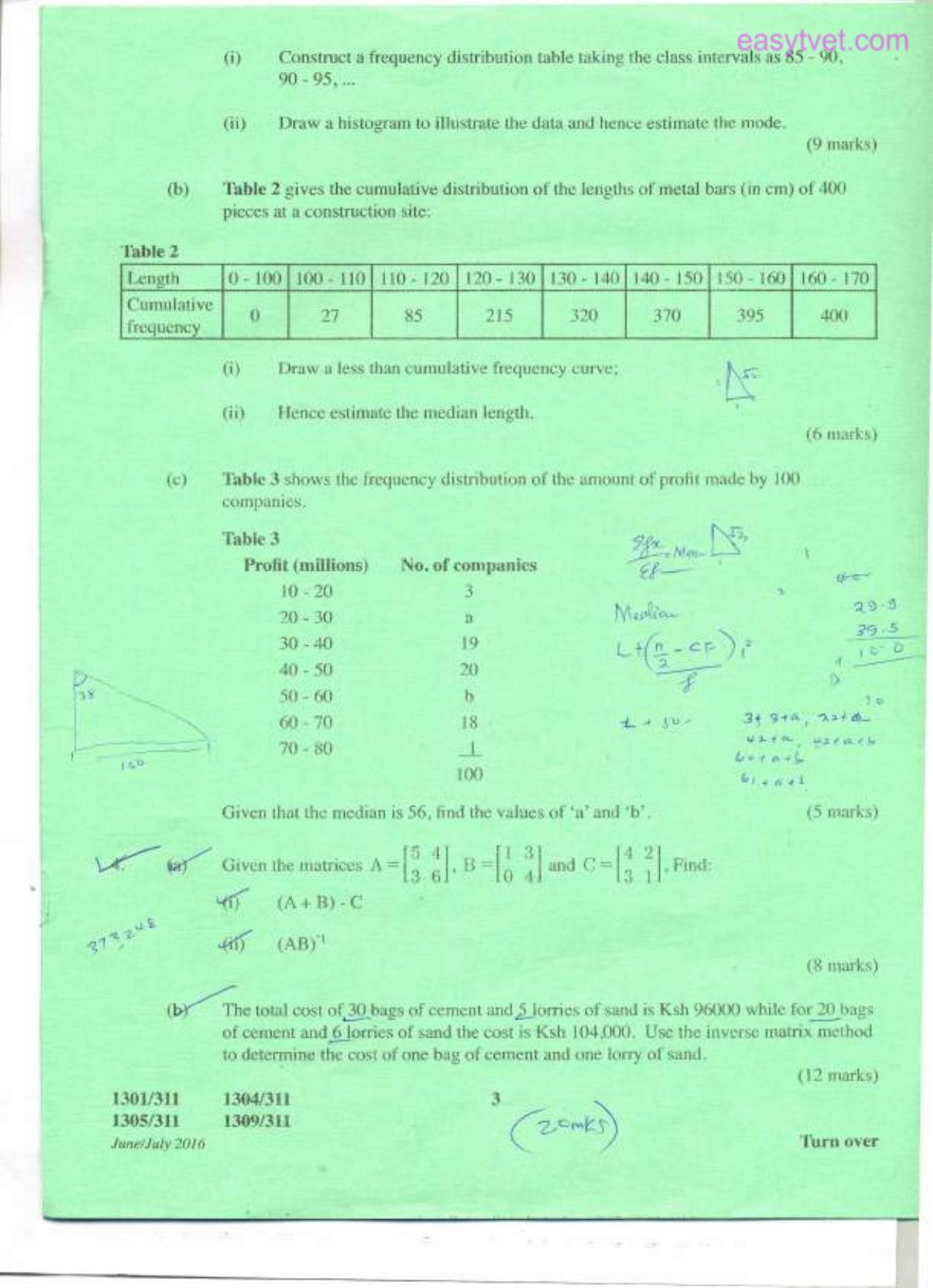 Mathematics (2016) — page 3 of 5