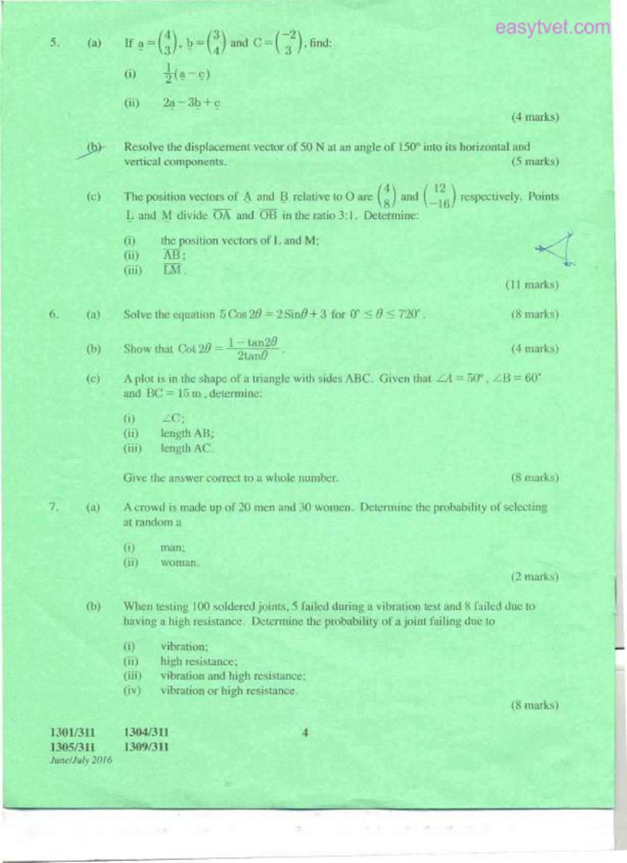 Mathematics (2016) — page 4 of 5