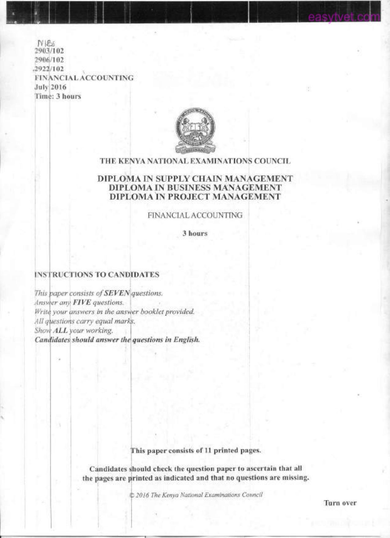 Financial Accounting (2006) — page 1 of 11