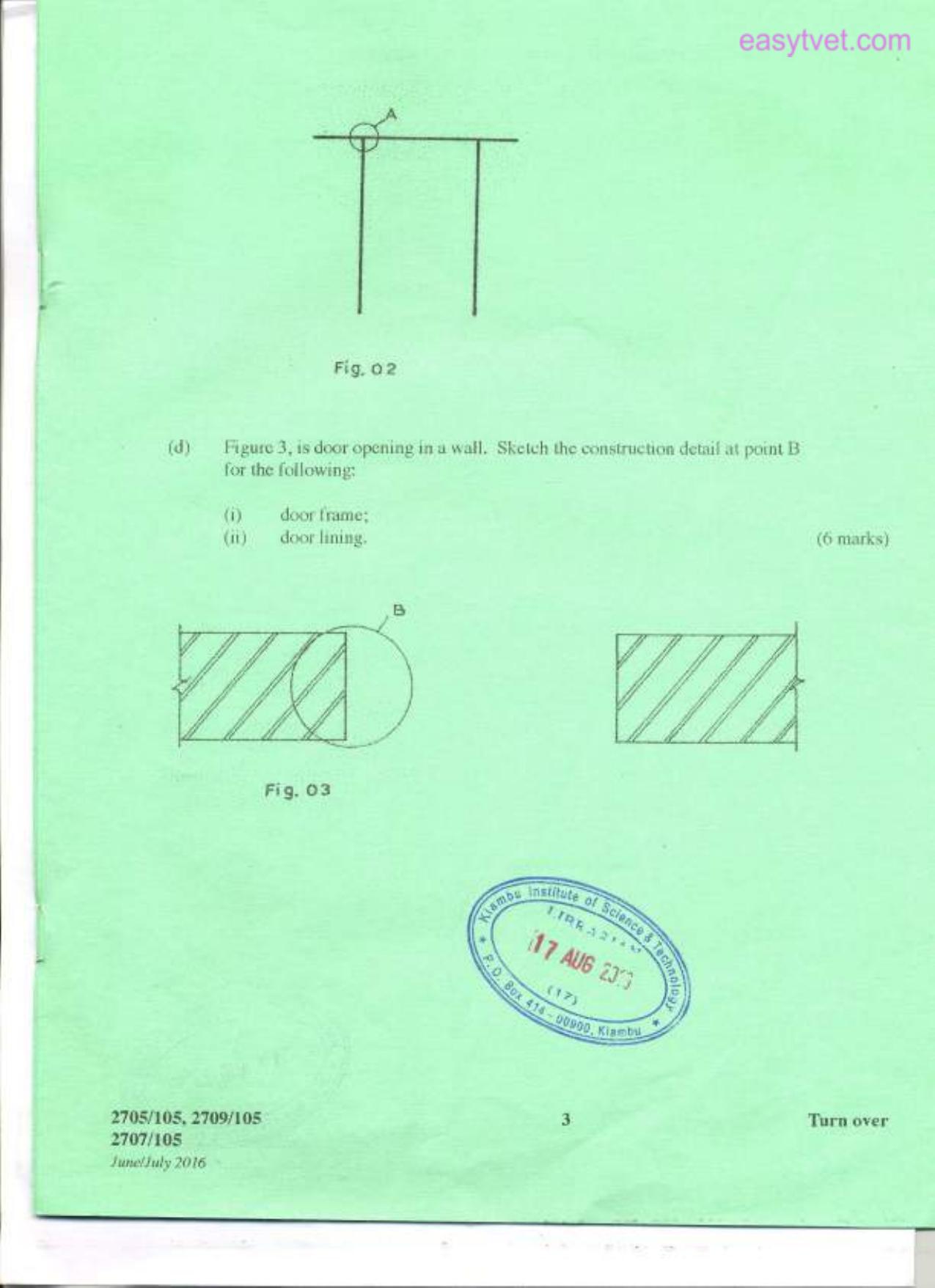 Building Construction , Technical Drawing and Construction Flani (2016) — page 3 of 6