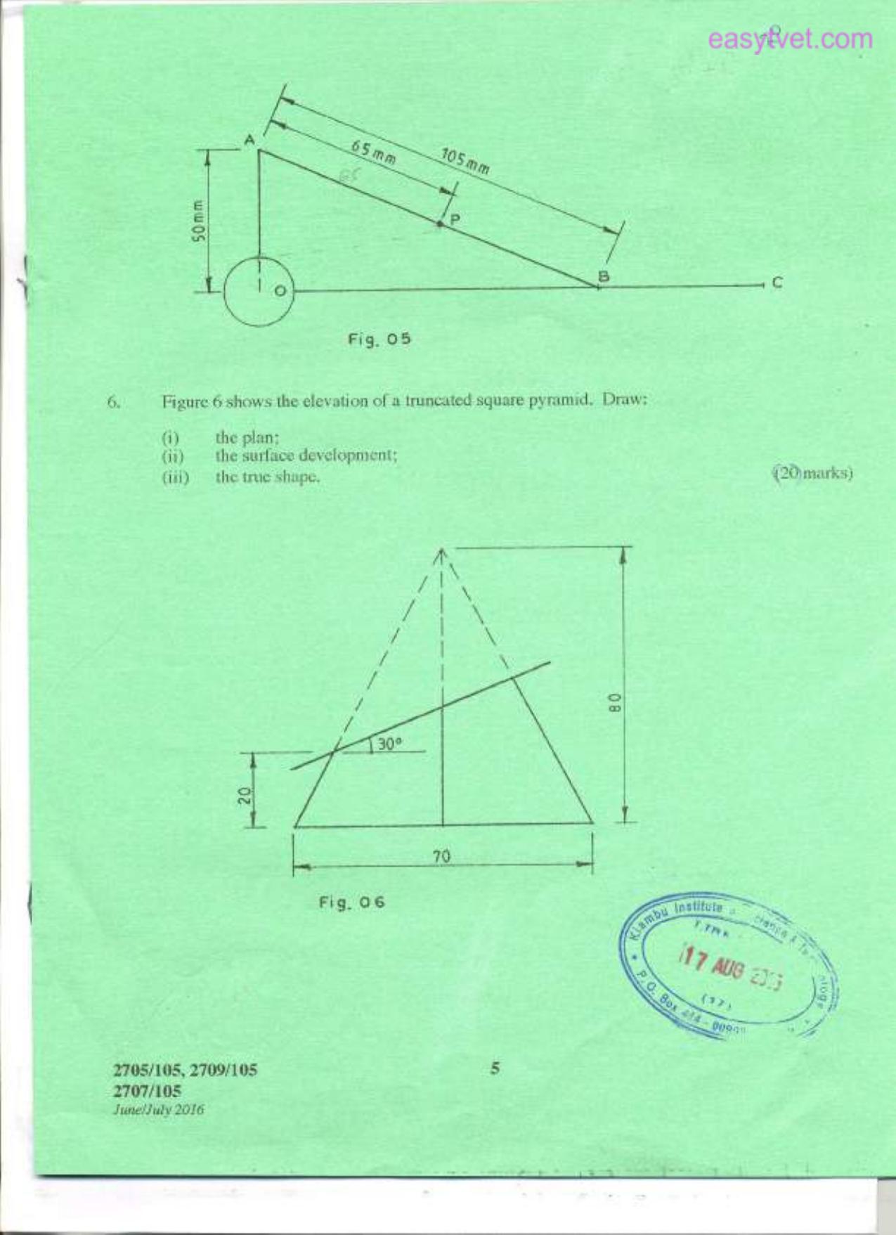 Building Construction , Technical Drawing and Construction Flani (2016) — page 5 of 6