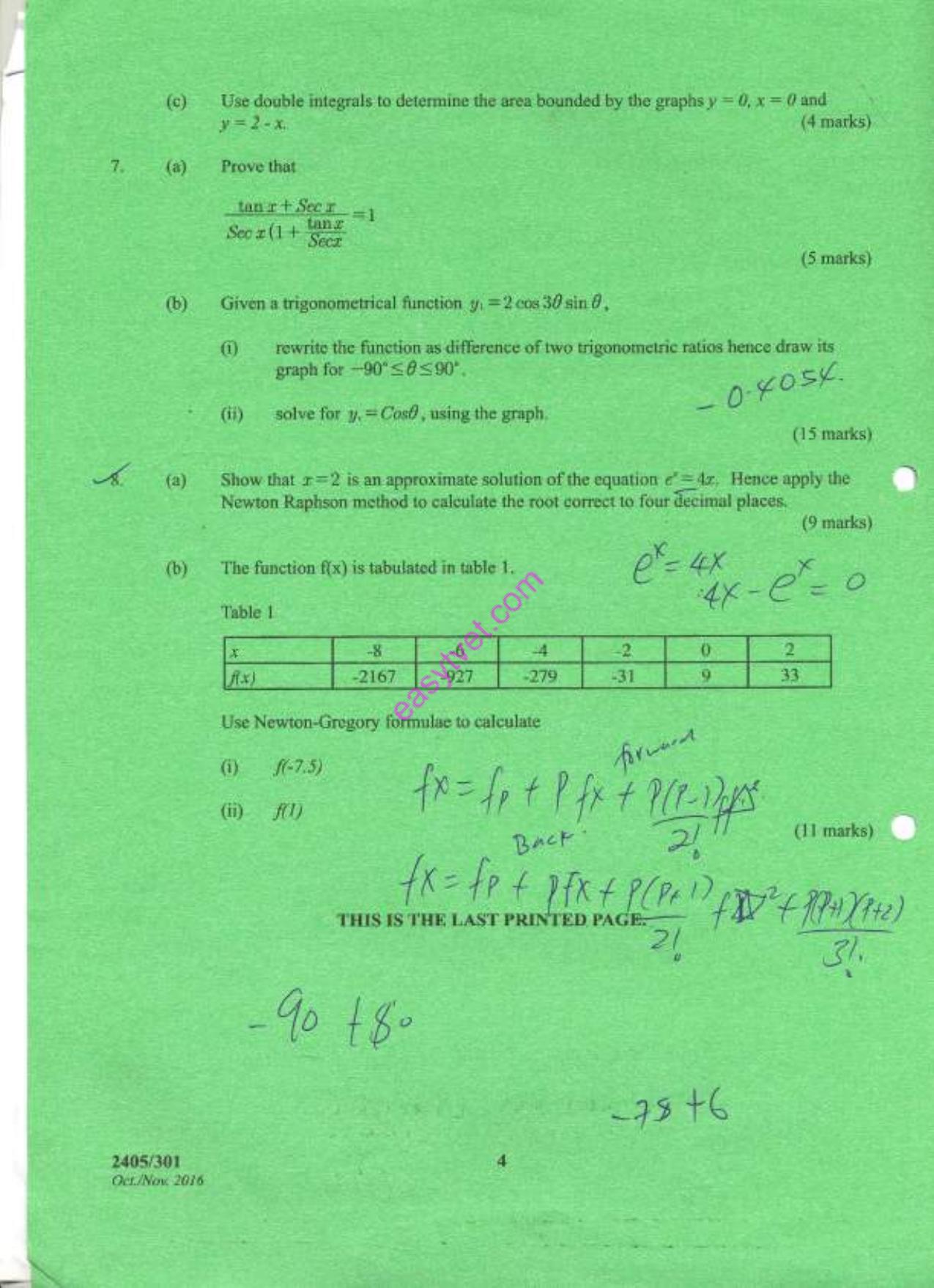 Mathematics Dr (2016) — page 4 of 4