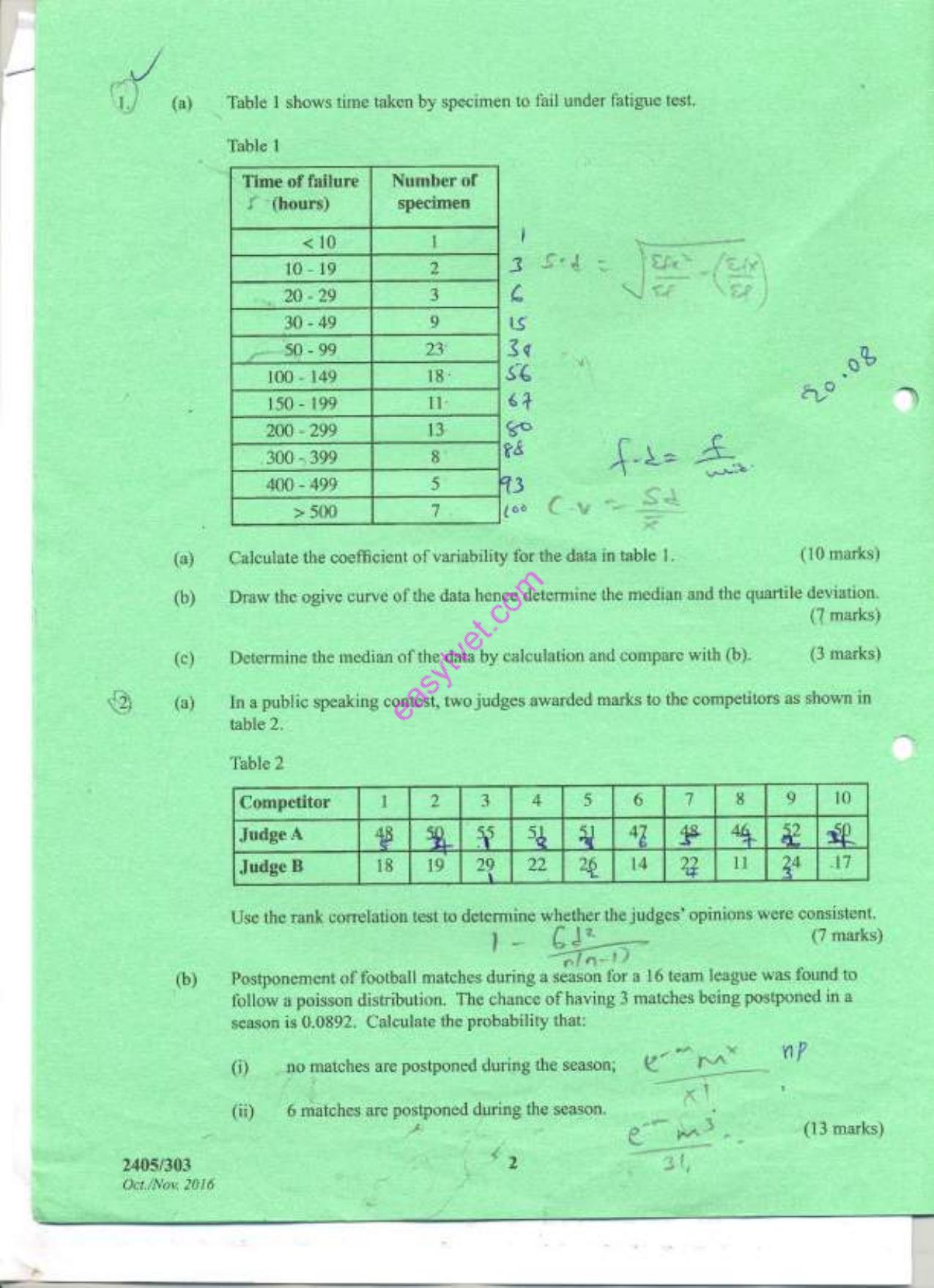 Statistical Methods 2 (2016) — page 2 of 5