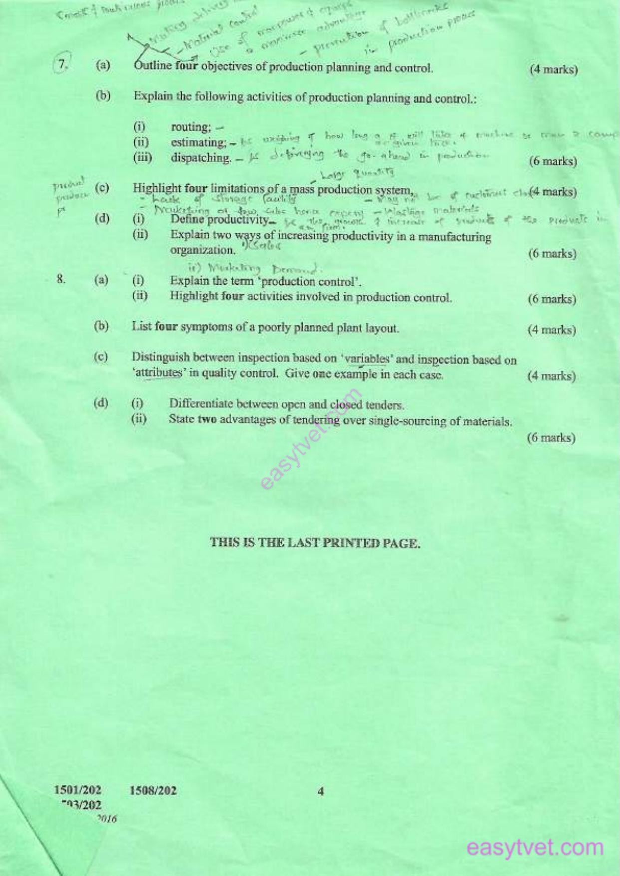 Craft Certificate in Mechanical Engineering (2016) — page 4 of 4