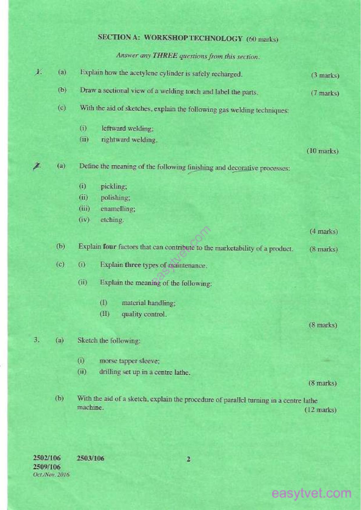Diploma in Automotive Engineering (2016) — page 2 of 4