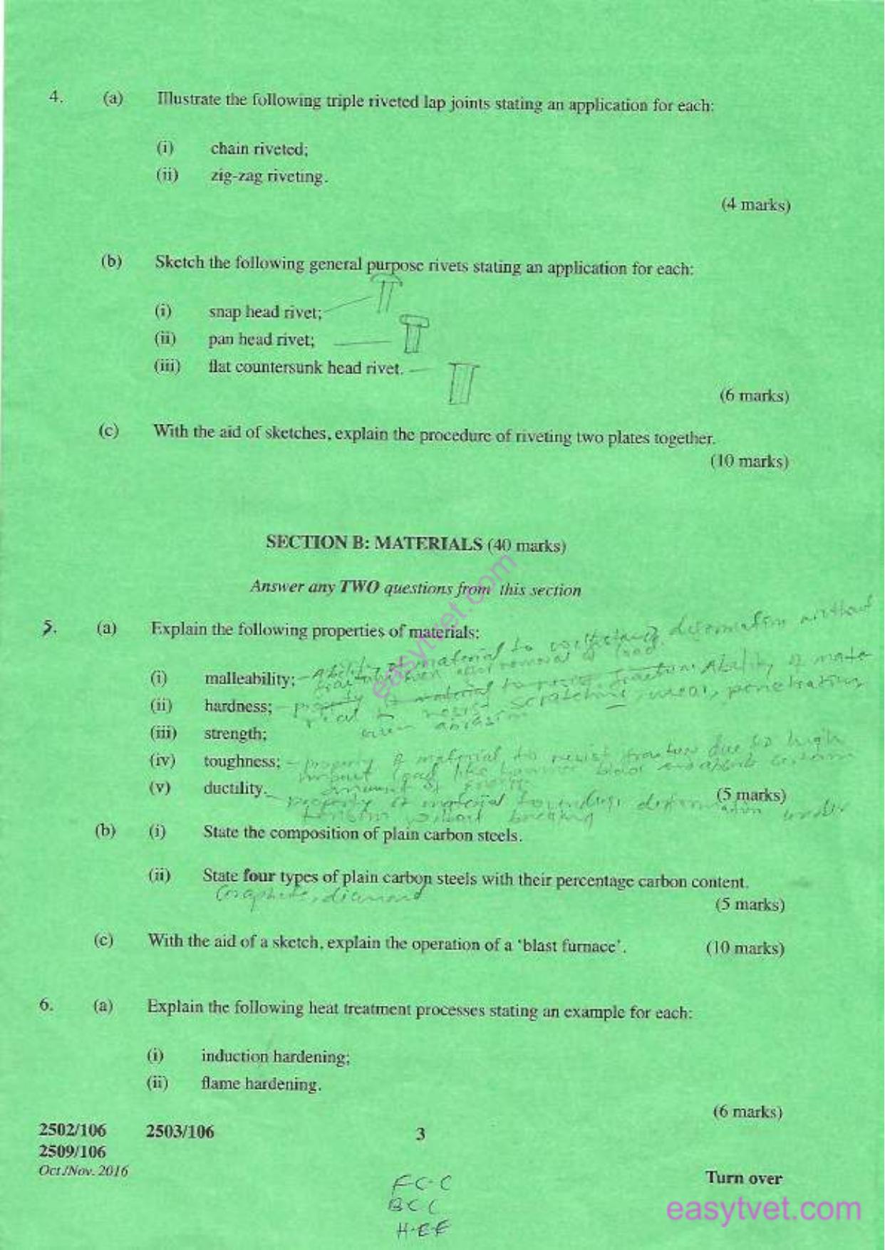 Diploma in Automotive Engineering (2016) — page 3 of 4