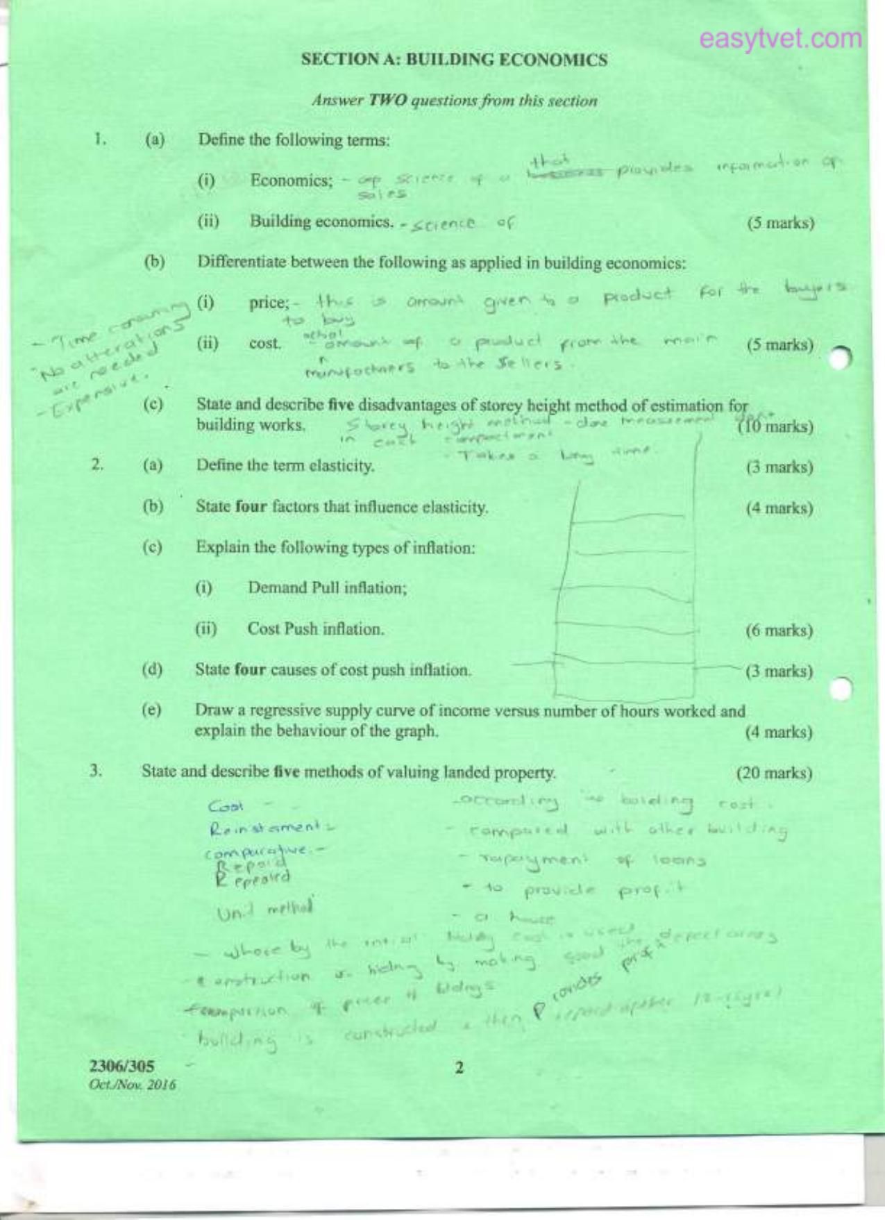 Building Economics, Construction (2016) — page 2 of 5