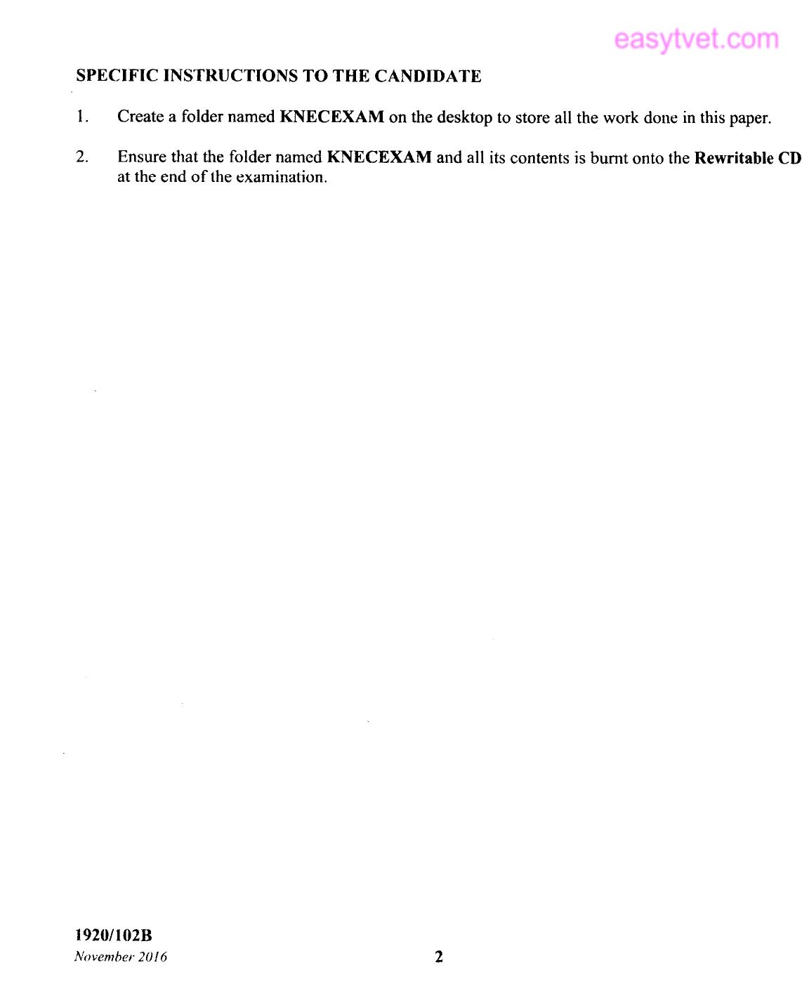 Computer Applications I (practical (2016) — page 2 of 8