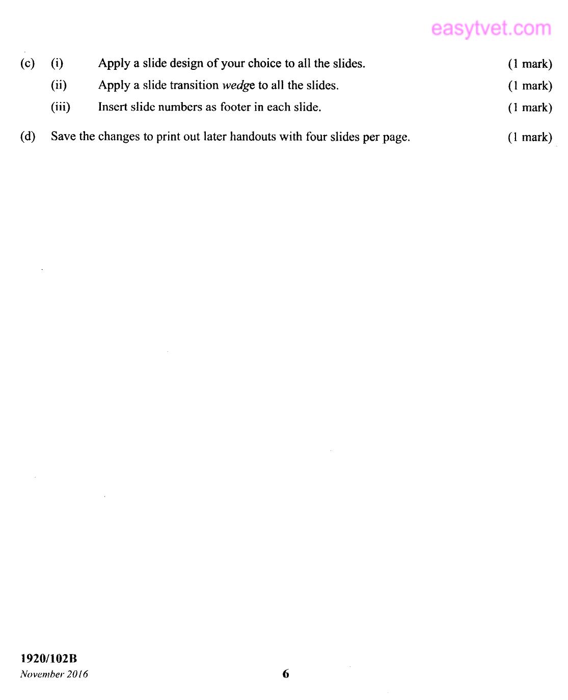 Computer Applications I (practical (2016) — page 6 of 8