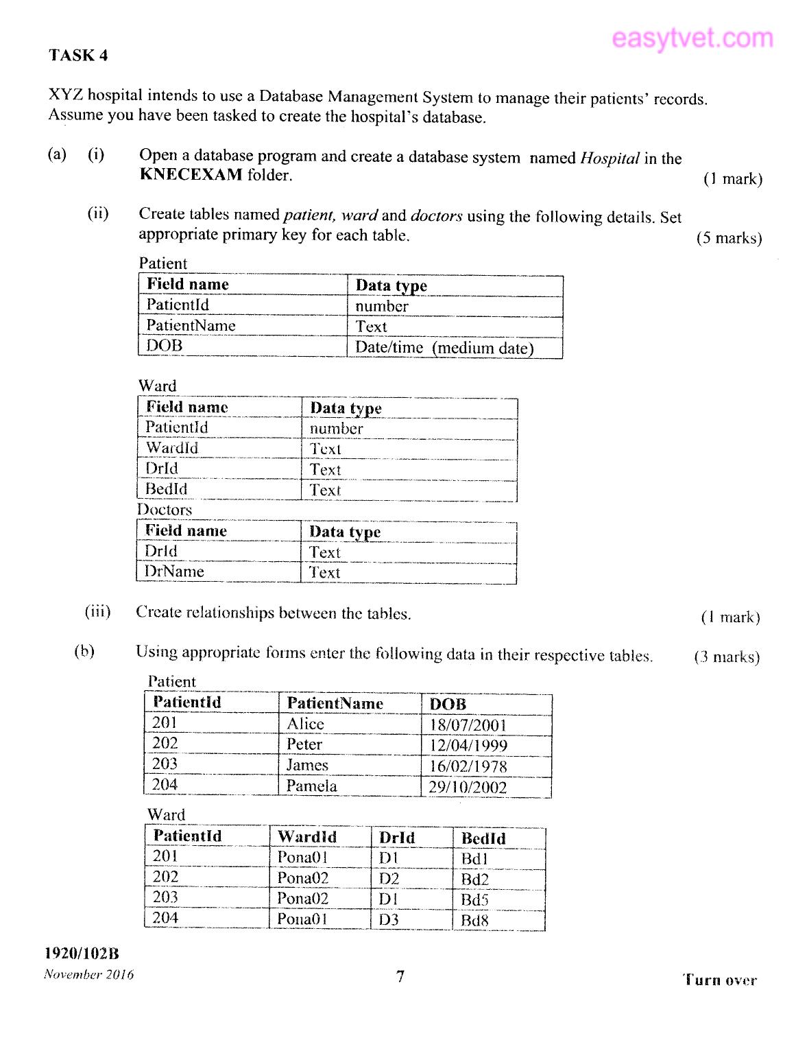 Computer Applications I (practical (2016) — page 7 of 8
