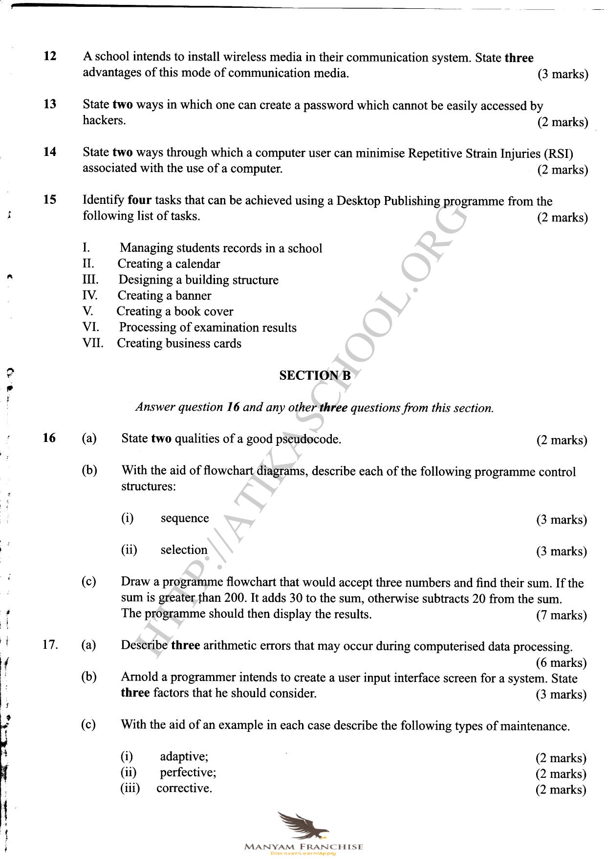 3.24 Computer Studies (451 — page 2 of 3
