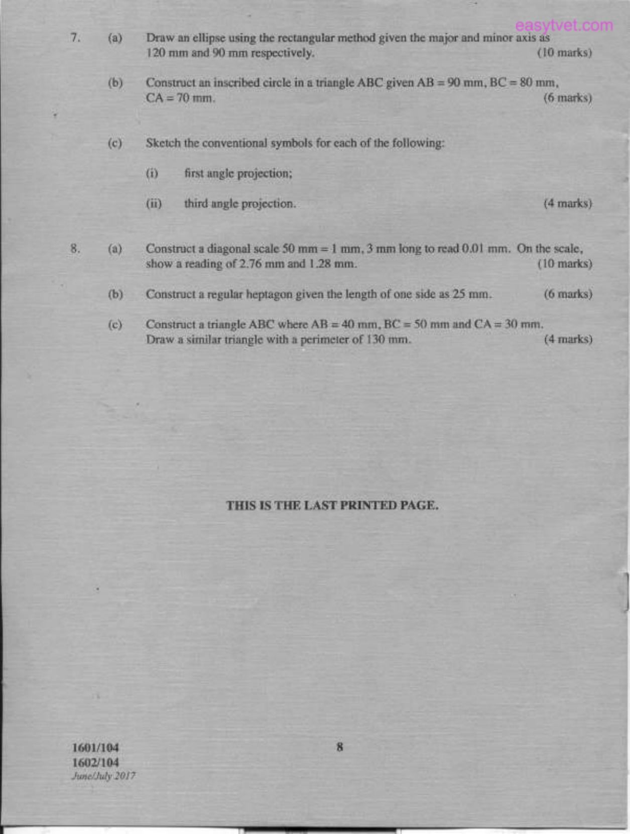 Technical Drawing 1 (2017) — page 8 of 8