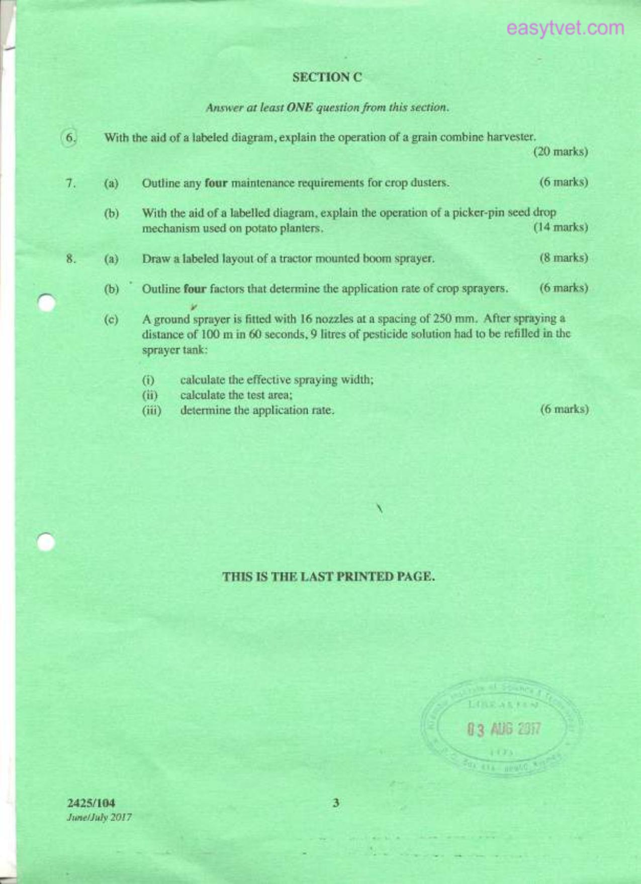 Agricultural Engineering I (2017) — page 3 of 3