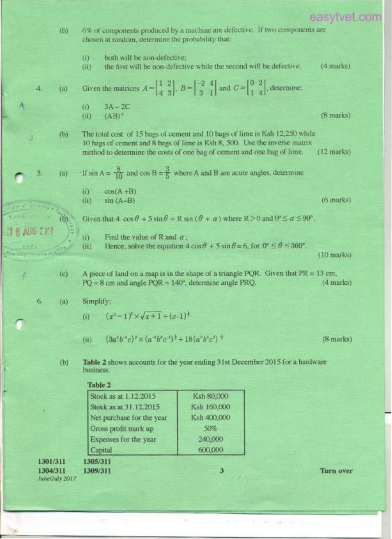 Craft Certificate in Road Construction (2017) — page 3 of 5