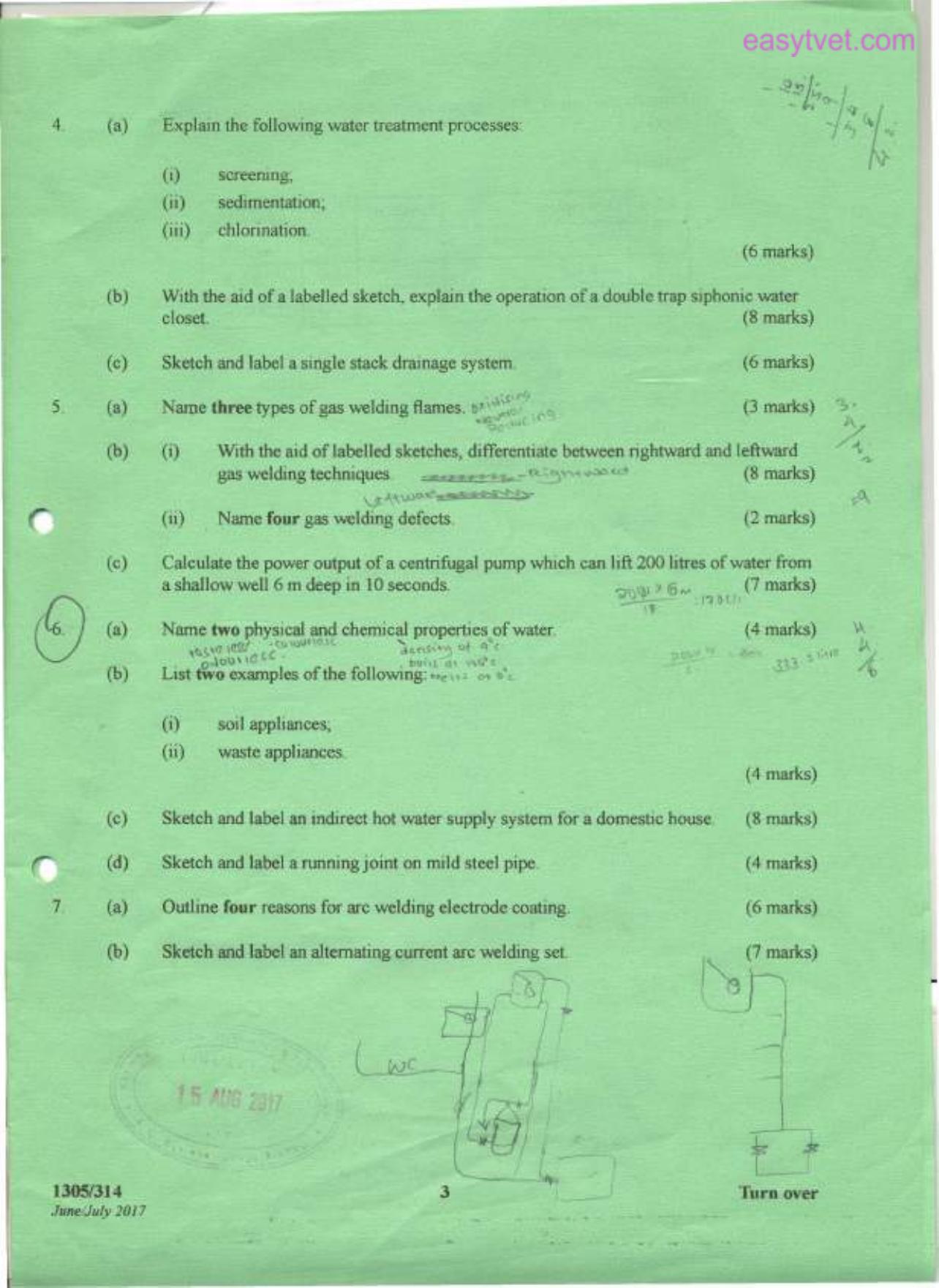 Craft Certificate in Plumbing (2017) — page 3 of 4