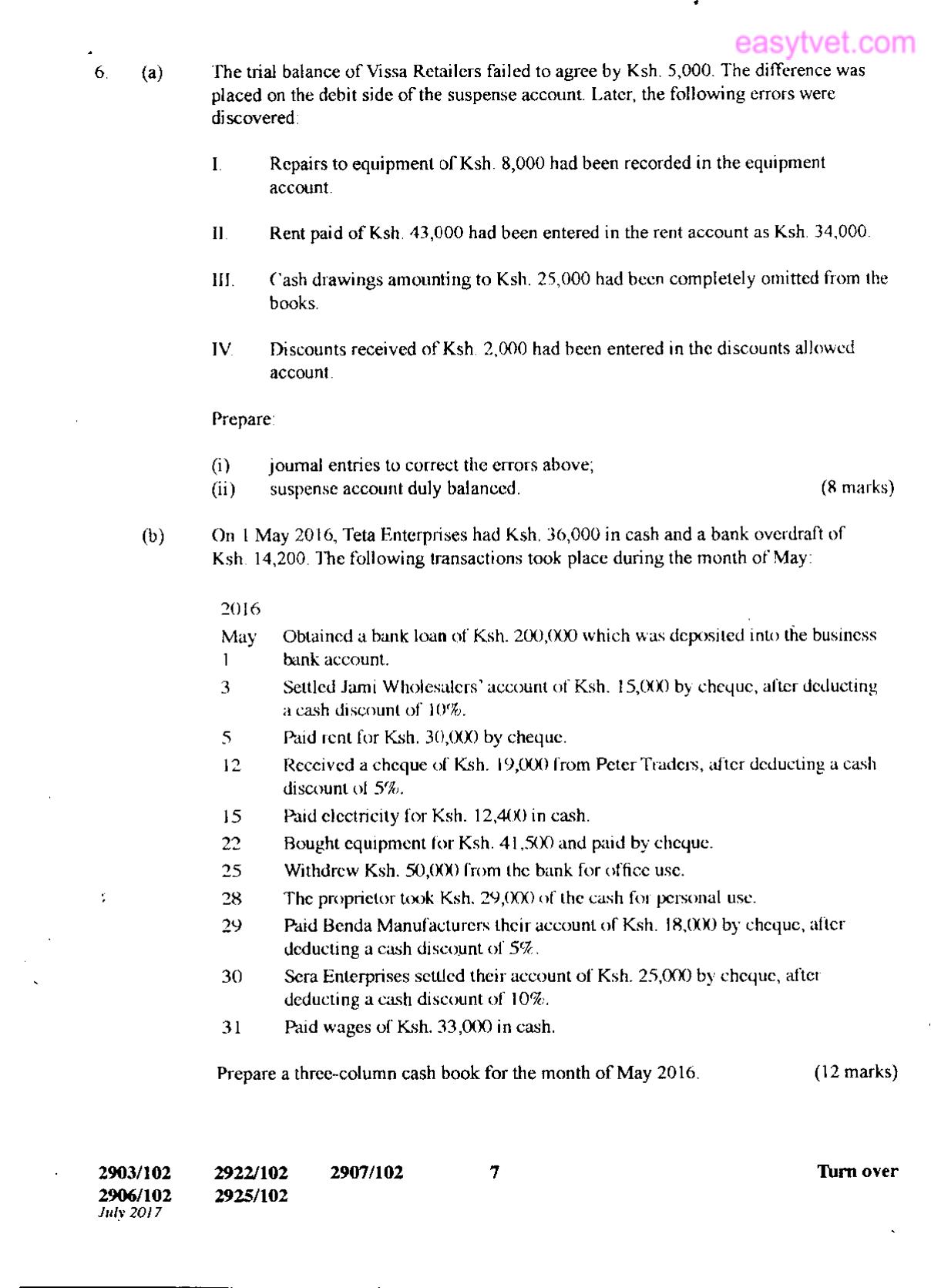 Diploma in Maritime Transport Management (2017) — page 7 of 8