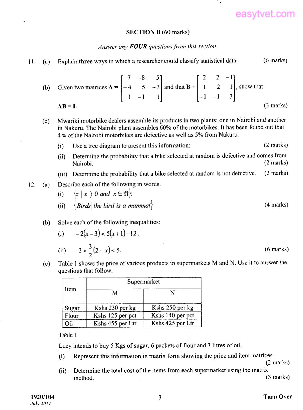 Mathematics (2017) — page 3 of 5