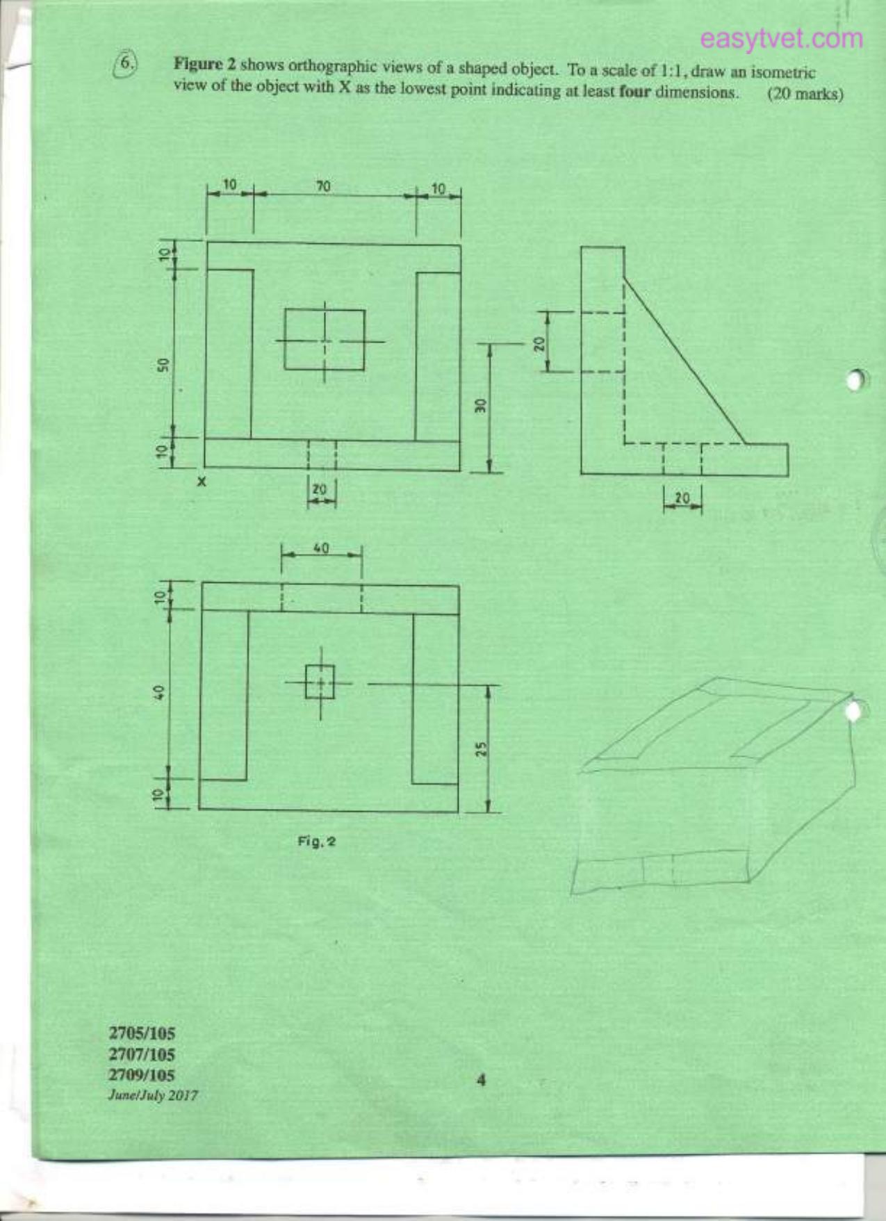 Building Construction, Technical Drawing and Construction Plant (2017) — page 4 of 5