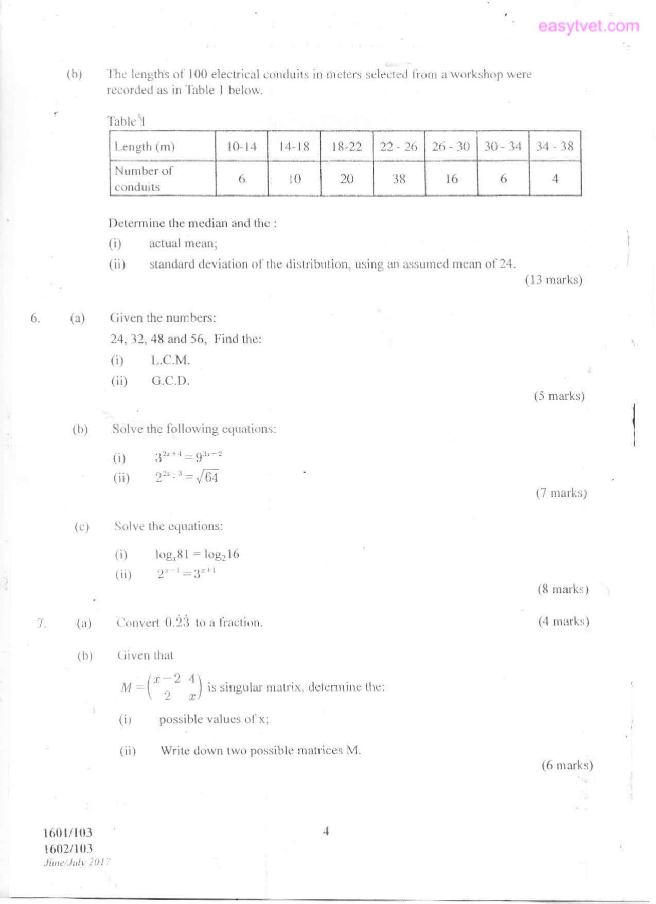 Mathematics T (2017) — page 4 of 5
