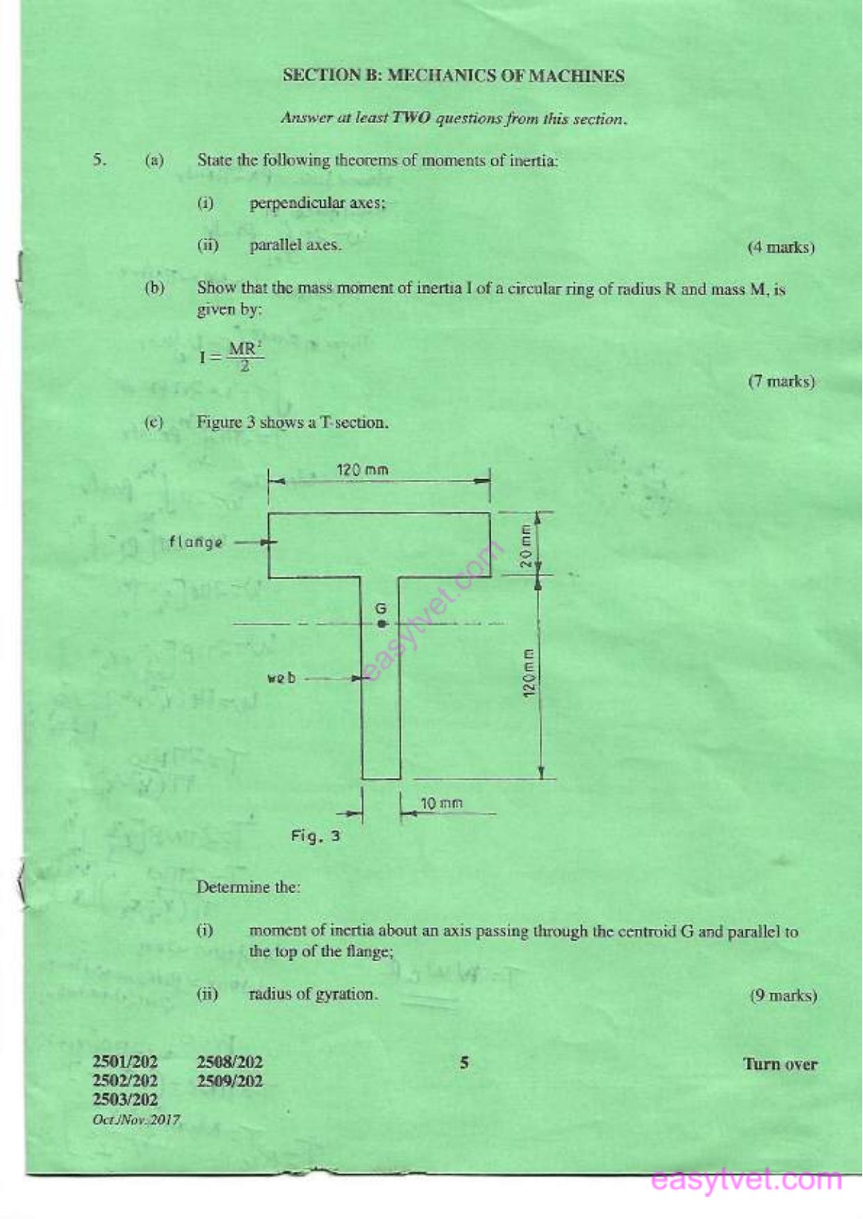 Strength of Materials and Mechanics of Machimnes (2017) — page 5 of 7