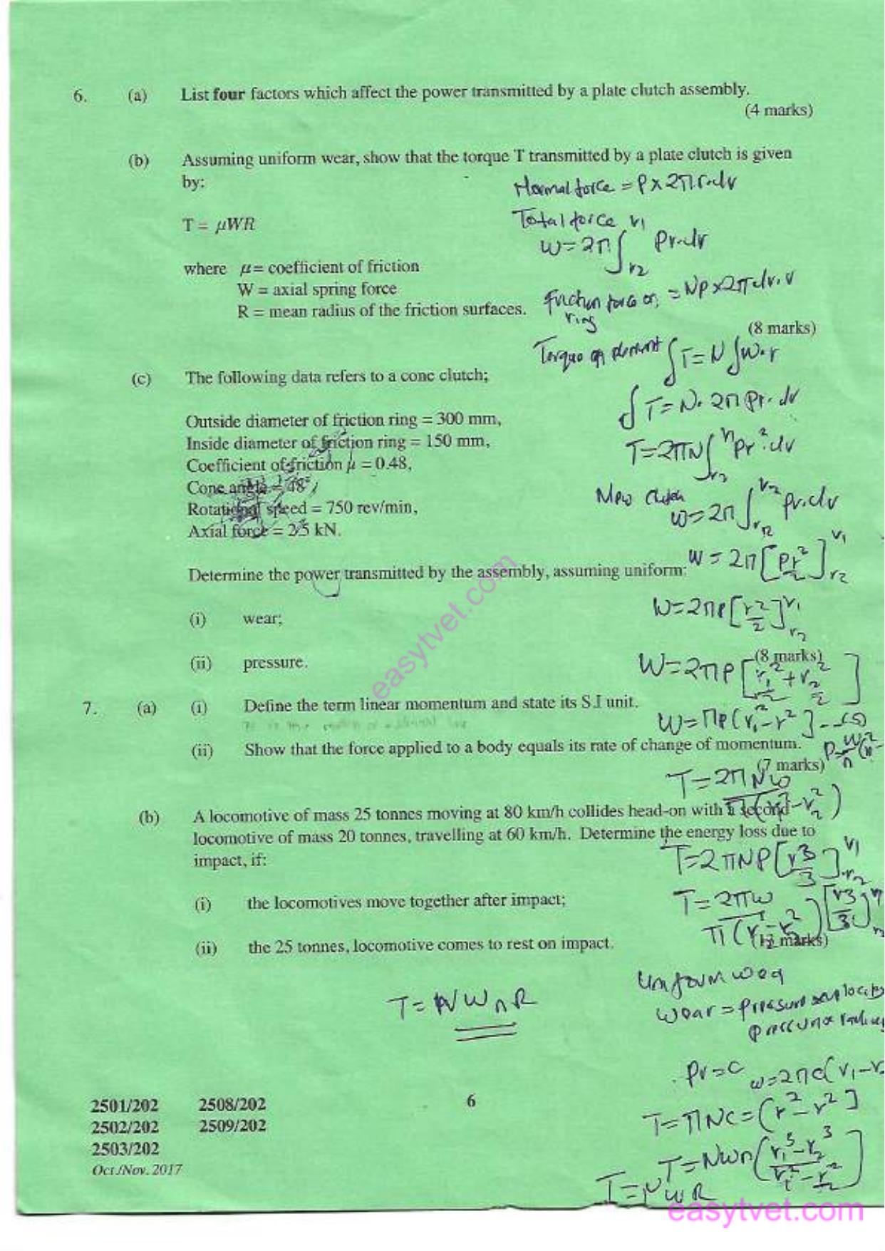 Strength of Materials and Mechanics of Machimnes (2017) — page 6 of 7