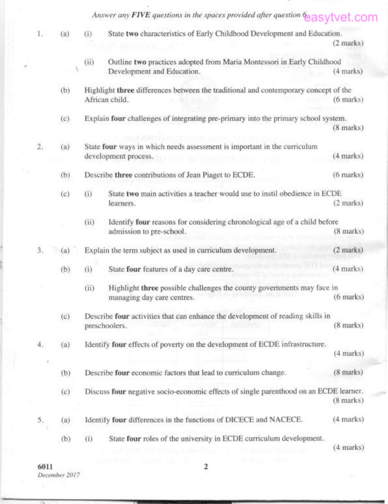 Foundations of Ecde and Cureiculum Development (2017) — page 2 of 4