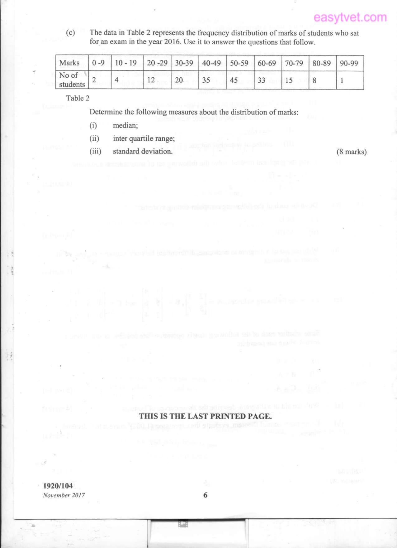 Mathematics (2017) — page 6 of 6