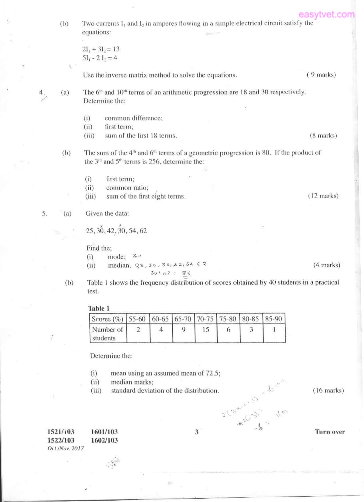 Mathematics (2017) — page 3 of 5