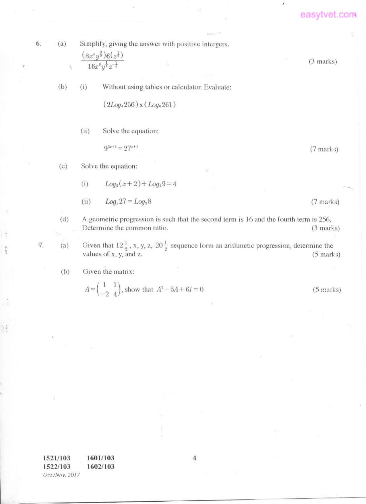 Mathematics (2017) — page 4 of 5